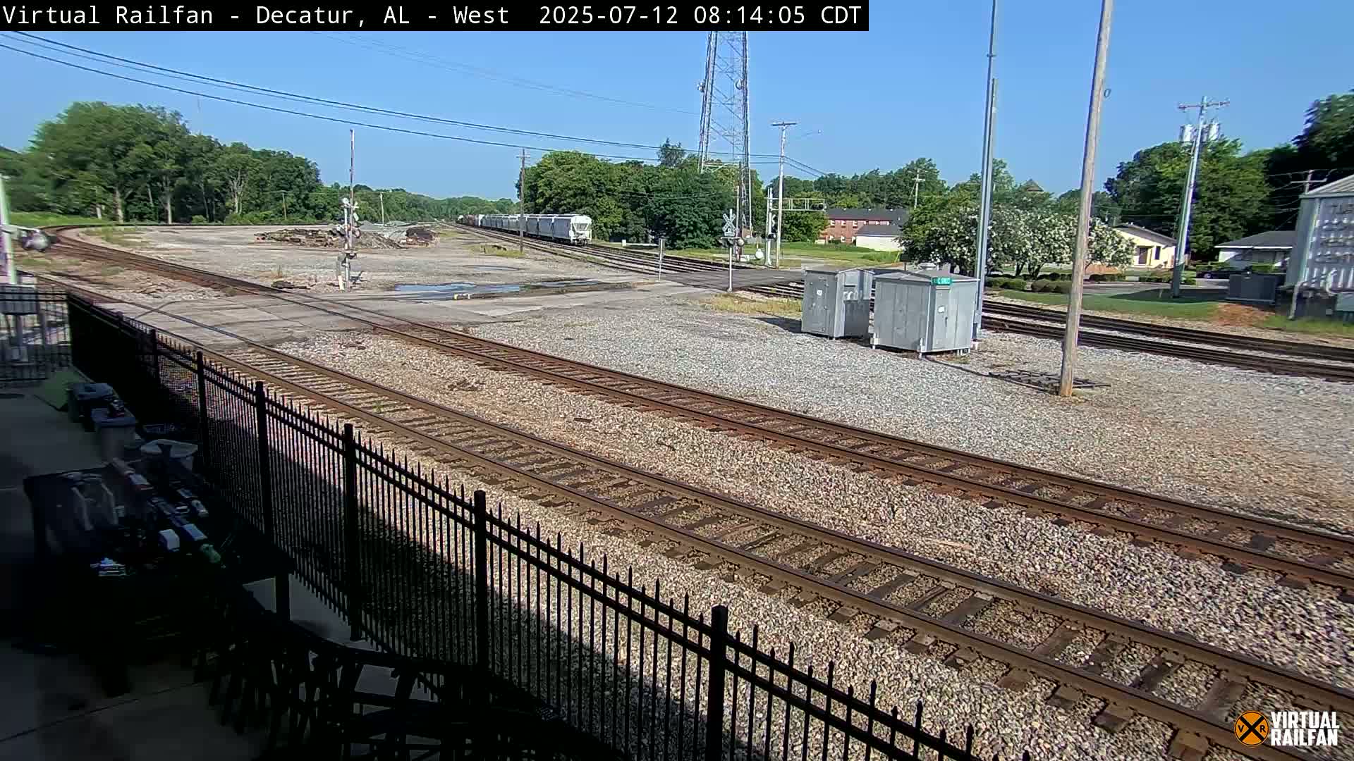 Decatur Nortfolk Southern Railway Depot Junction Live Cam - Decatur, Morgan, Alabama, USA