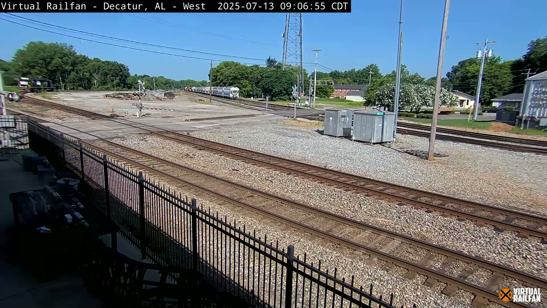 Decatur Nortfolk Southern Railway Depot Junction Live Cam - Decatur, Morgan, Alabama, USA