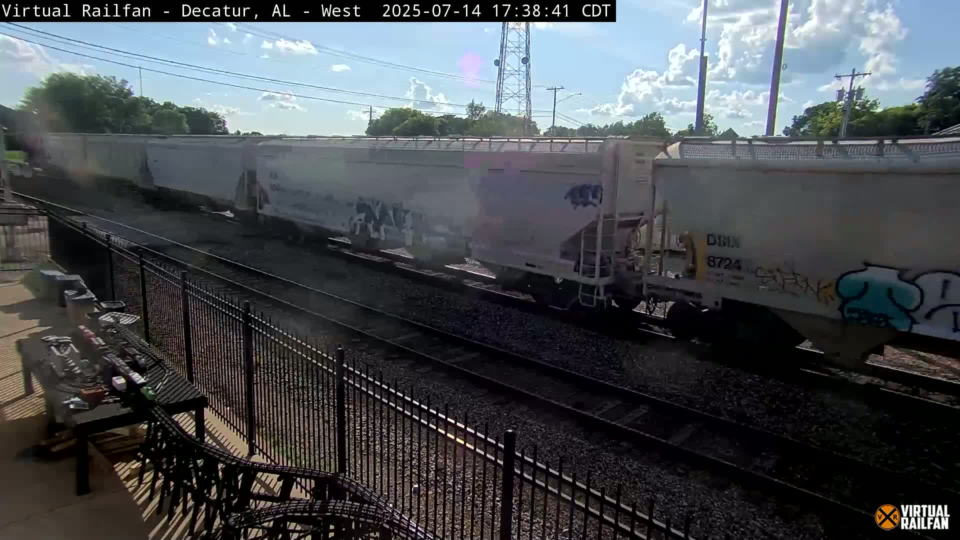 Decatur Nortfolk Southern Railway Depot Junction Live Cam - Decatur, Morgan, Alabama, USA
