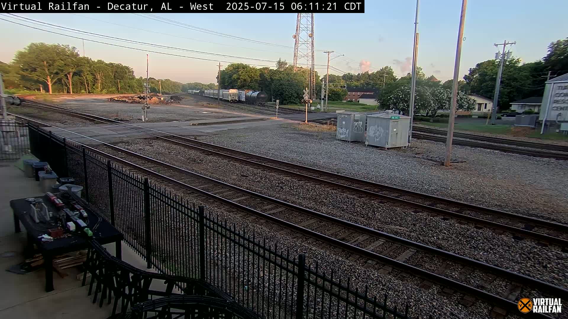 Decatur Nortfolk Southern Railway Depot Junction Live Cam - Decatur, Morgan, Alabama, USA