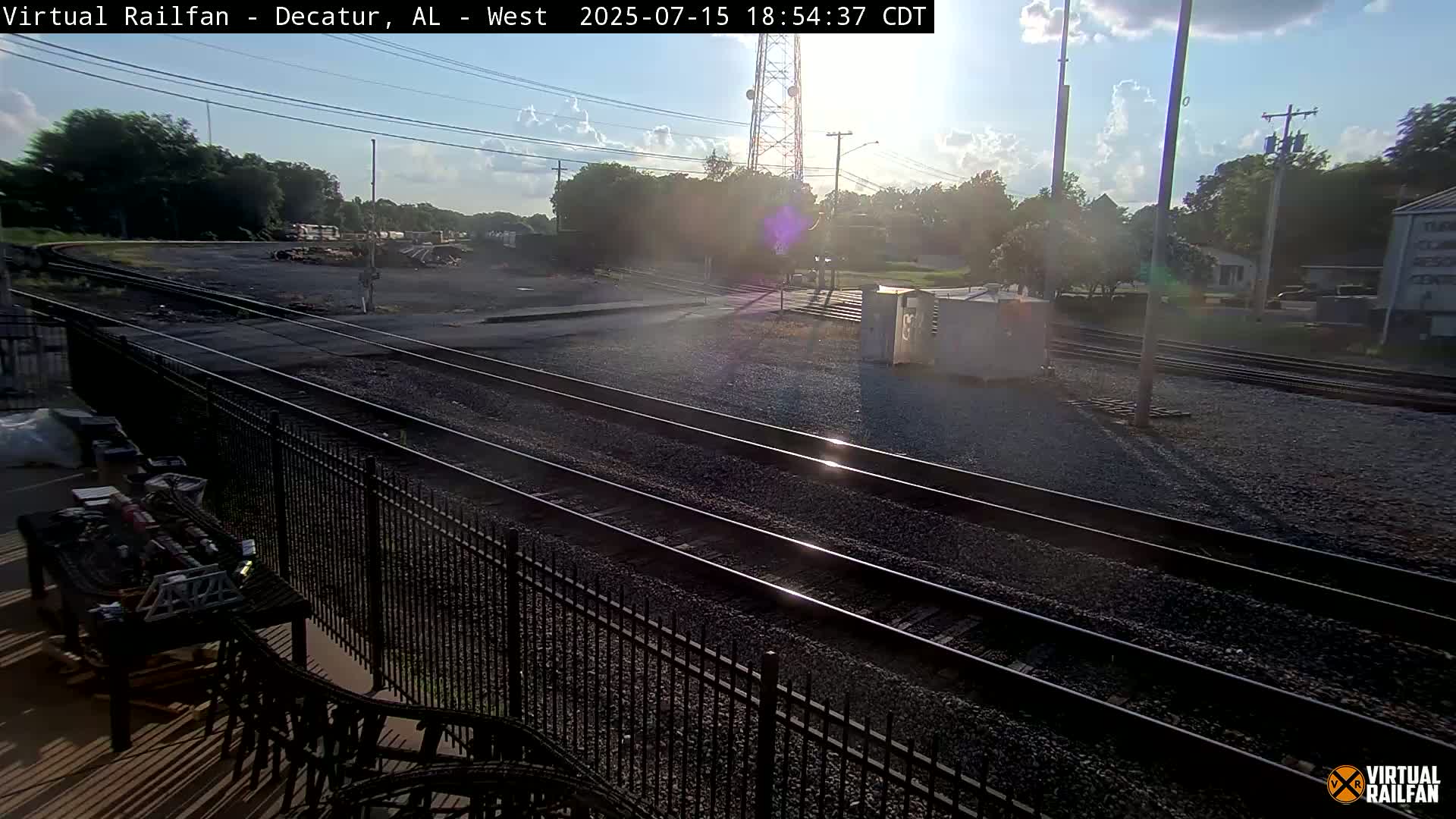 Decatur Nortfolk Southern Railway Depot Junction Live Cam - Decatur, Morgan, Alabama, USA