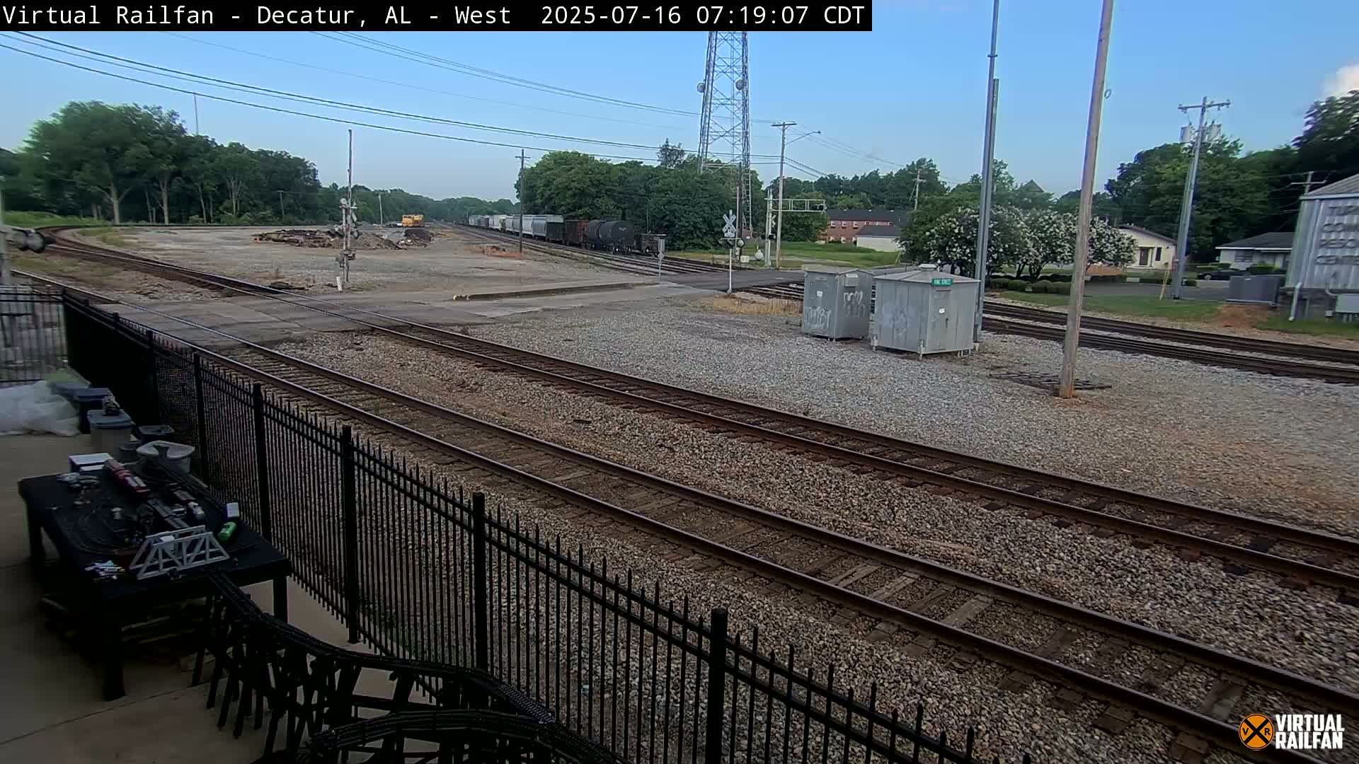 Decatur Nortfolk Southern Railway Depot Junction Live Cam - Decatur, Morgan, Alabama, USA