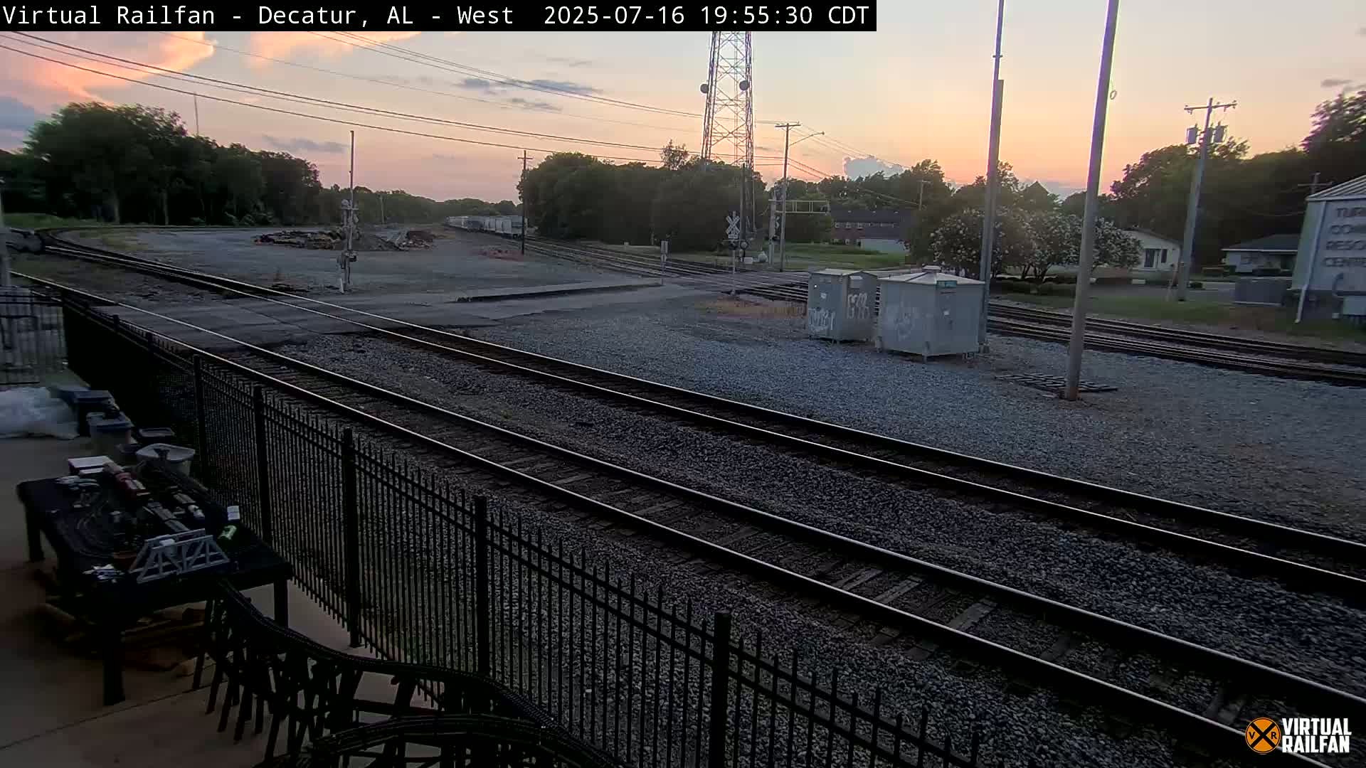 Decatur Nortfolk Southern Railway Depot Junction Live Cam - Decatur, Morgan, Alabama, USA