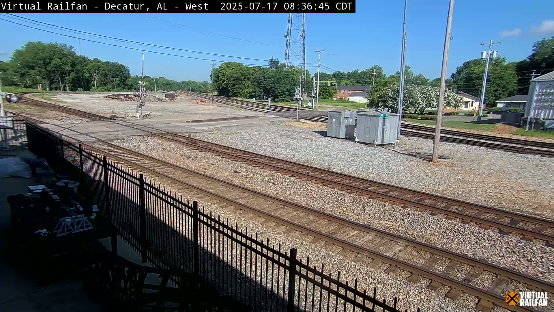 Decatur Nortfolk Southern Railway Depot Junction Live Cam - Decatur, Morgan, Alabama, USA