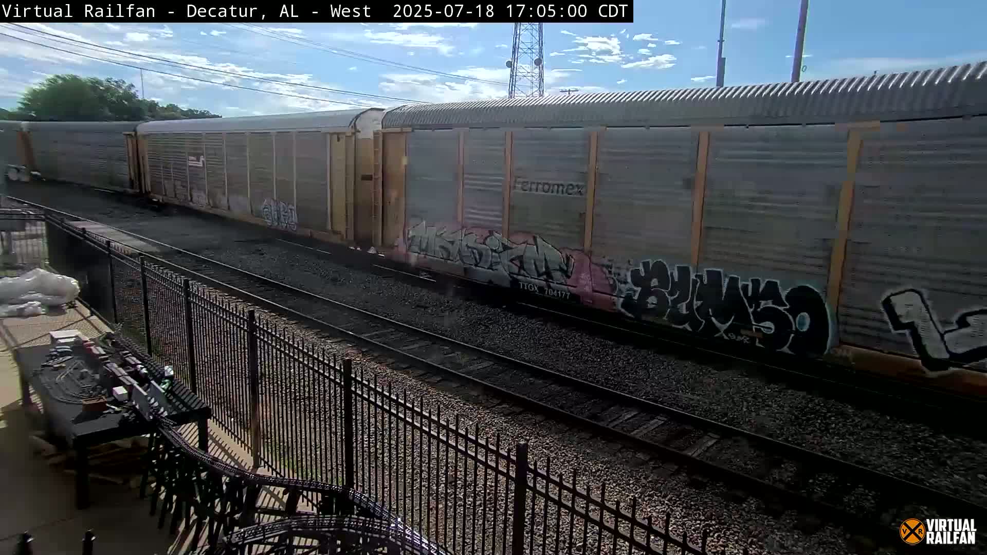 Decatur Nortfolk Southern Railway Depot Junction Live Cam - Decatur, Morgan, Alabama, USA