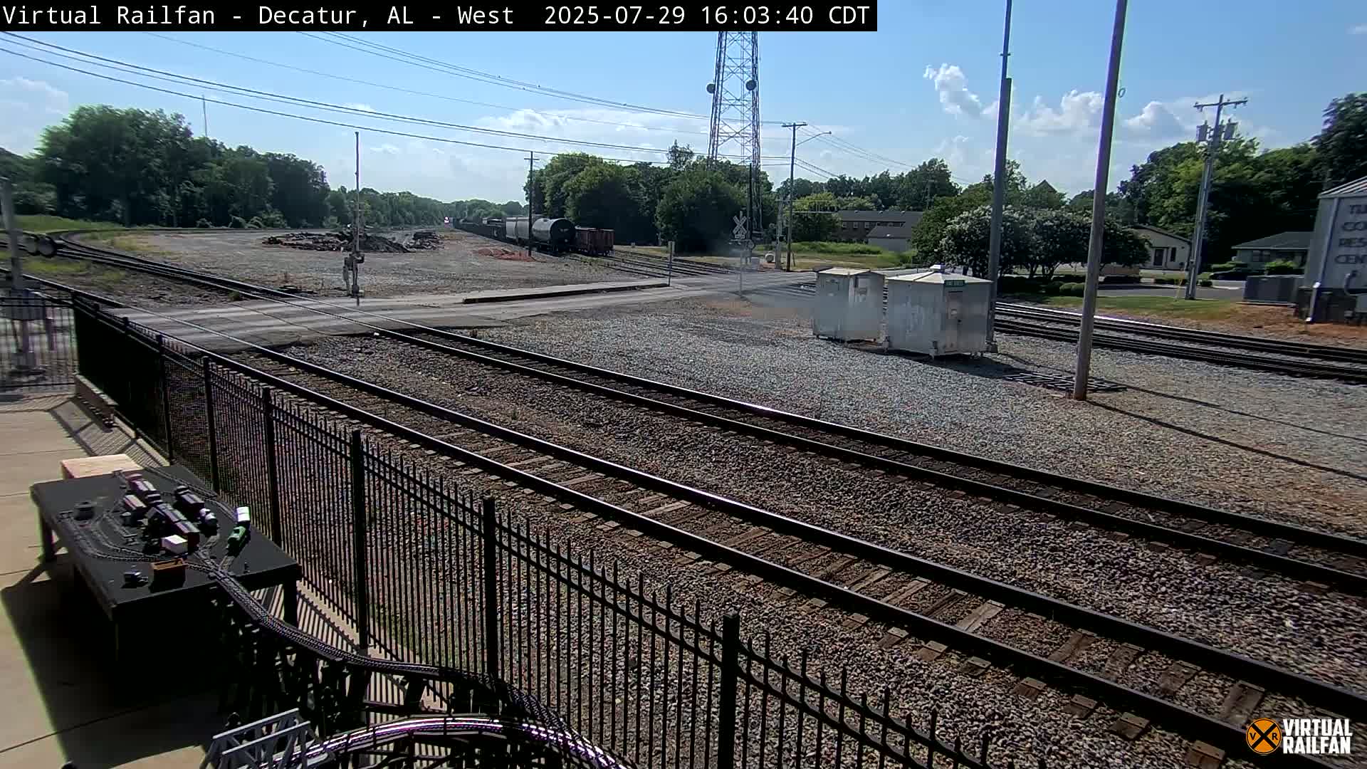 Decatur Nortfolk Southern Railway Depot Junction Live Cam - Decatur, Morgan, Alabama, USA