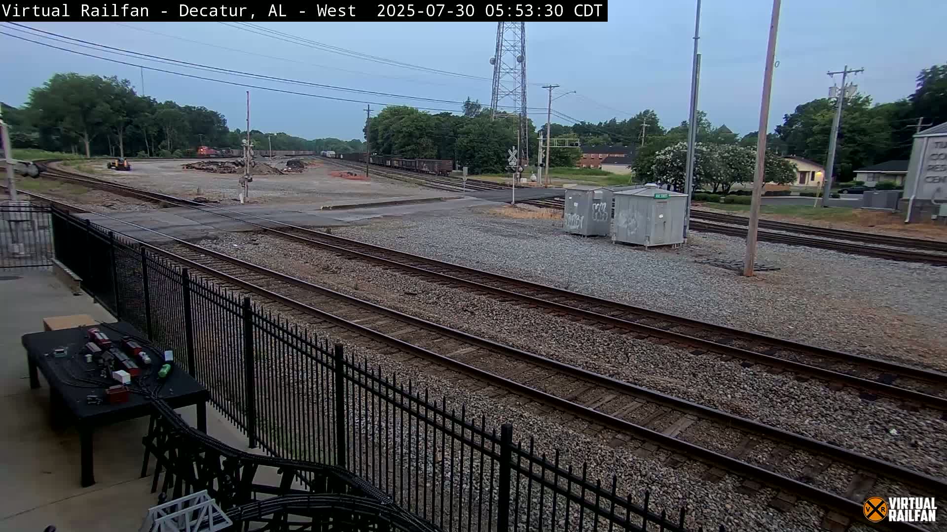 Decatur Nortfolk Southern Railway Depot Junction Live Cam - Decatur, Morgan, Alabama, USA