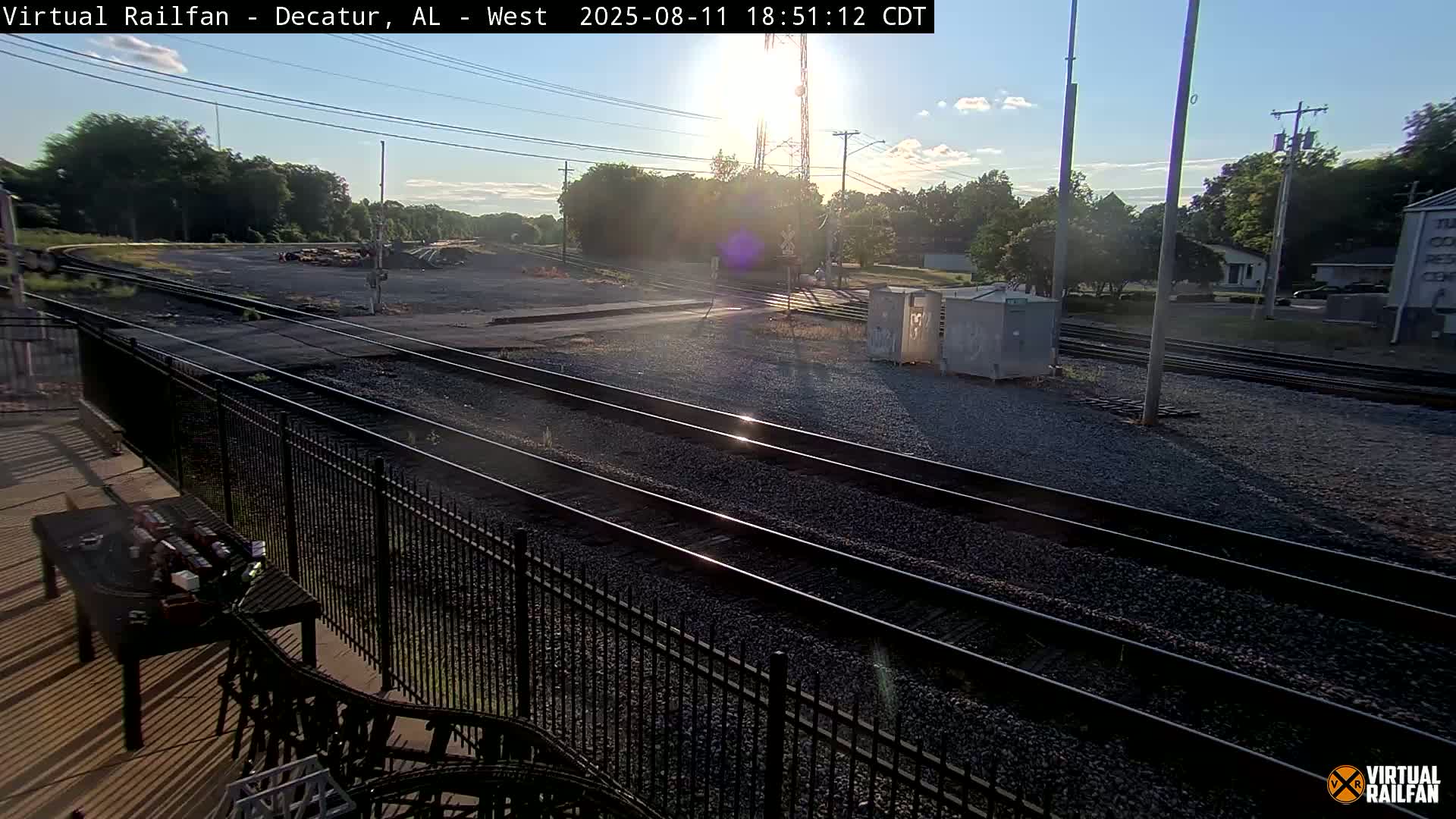 Decatur Nortfolk Southern Railway Depot Junction Live Cam - Decatur, Morgan, Alabama, USA