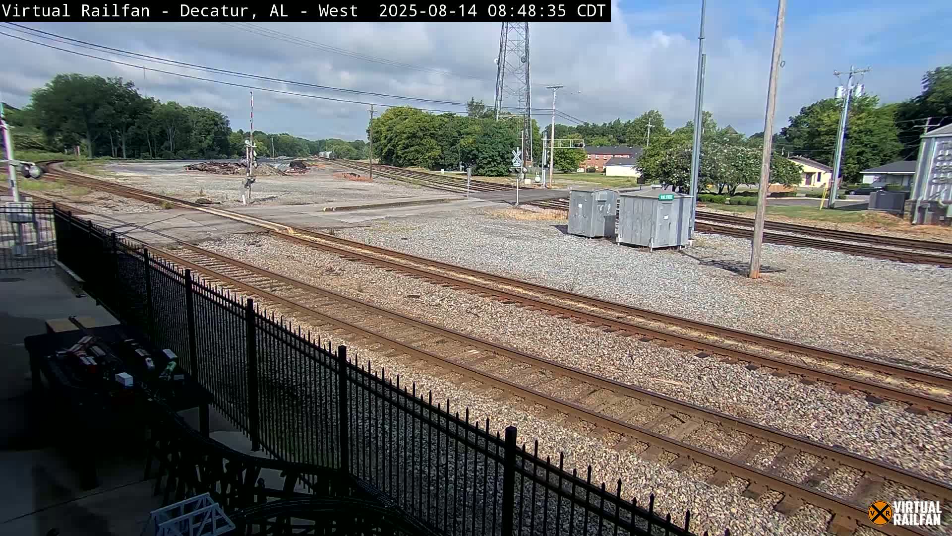 Decatur Nortfolk Southern Railway Depot Junction Live Cam - Decatur, Morgan, Alabama, USA