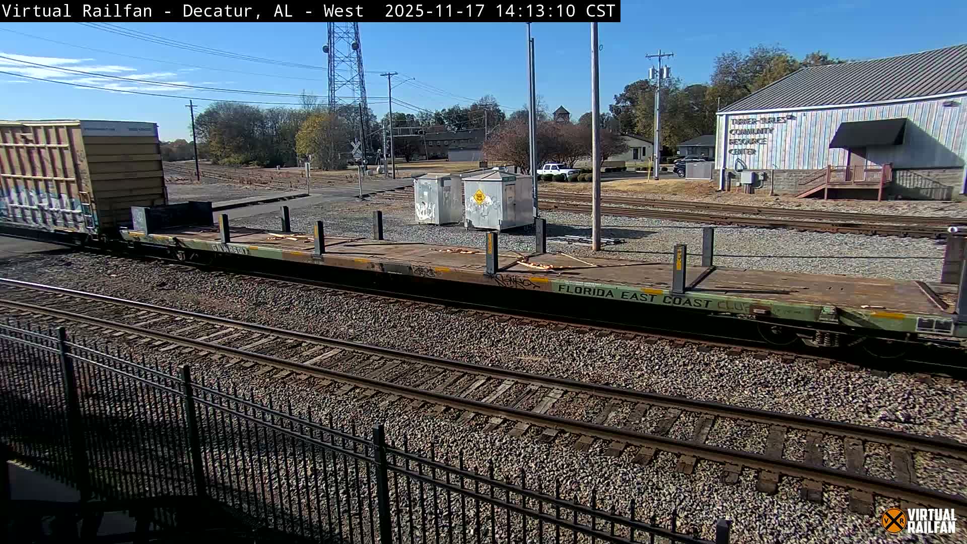 Decatur Nortfolk Southern Railway Depot Junction Live Cam - Decatur, Morgan, Alabama, USA
