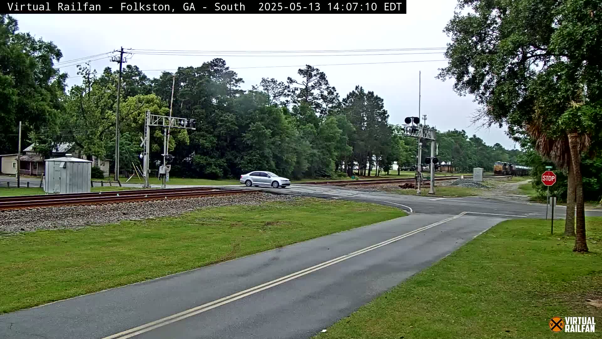 Folkston Railway - W Martin st. Junction Live Cam - Folkston, Charlton, Georgia, USA 