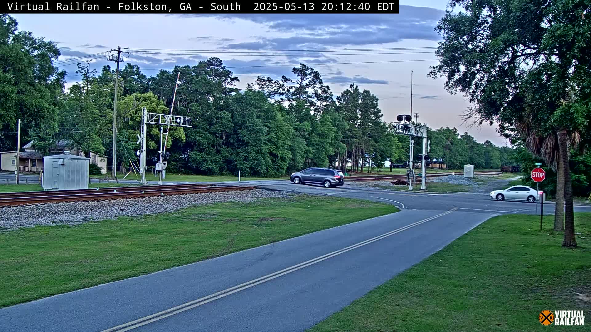 Folkston Railway - W Martin st. Junction Live Cam - Folkston, Charlton, Georgia, USA 