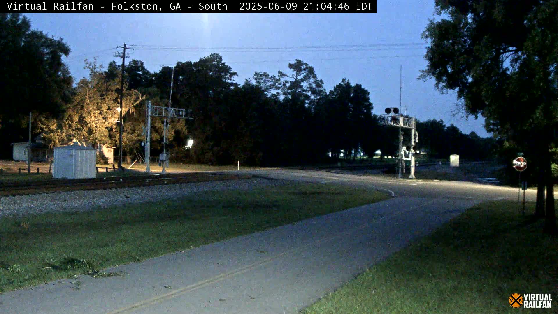 Folkston Railway - W Martin st. Junction Live Cam - Folkston, Charlton, Georgia, USA 