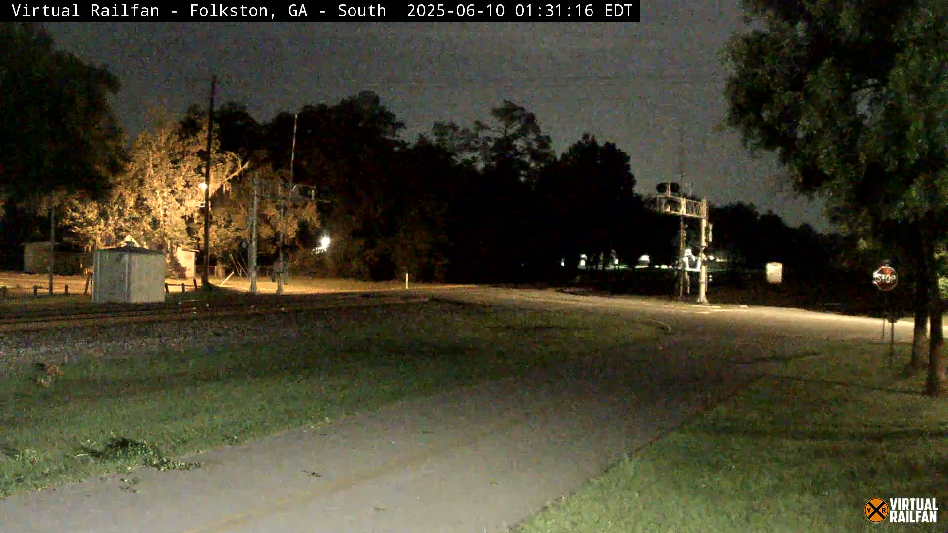 Folkston Railway - W Martin st. Junction Live Cam - Folkston, Charlton, Georgia, USA 