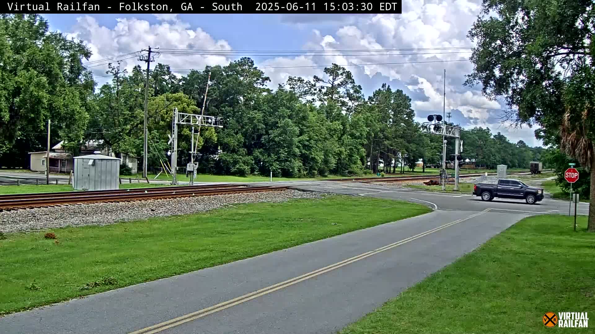 Folkston Railway - W Martin st. Junction Live Cam - Folkston, Charlton, Georgia, USA 