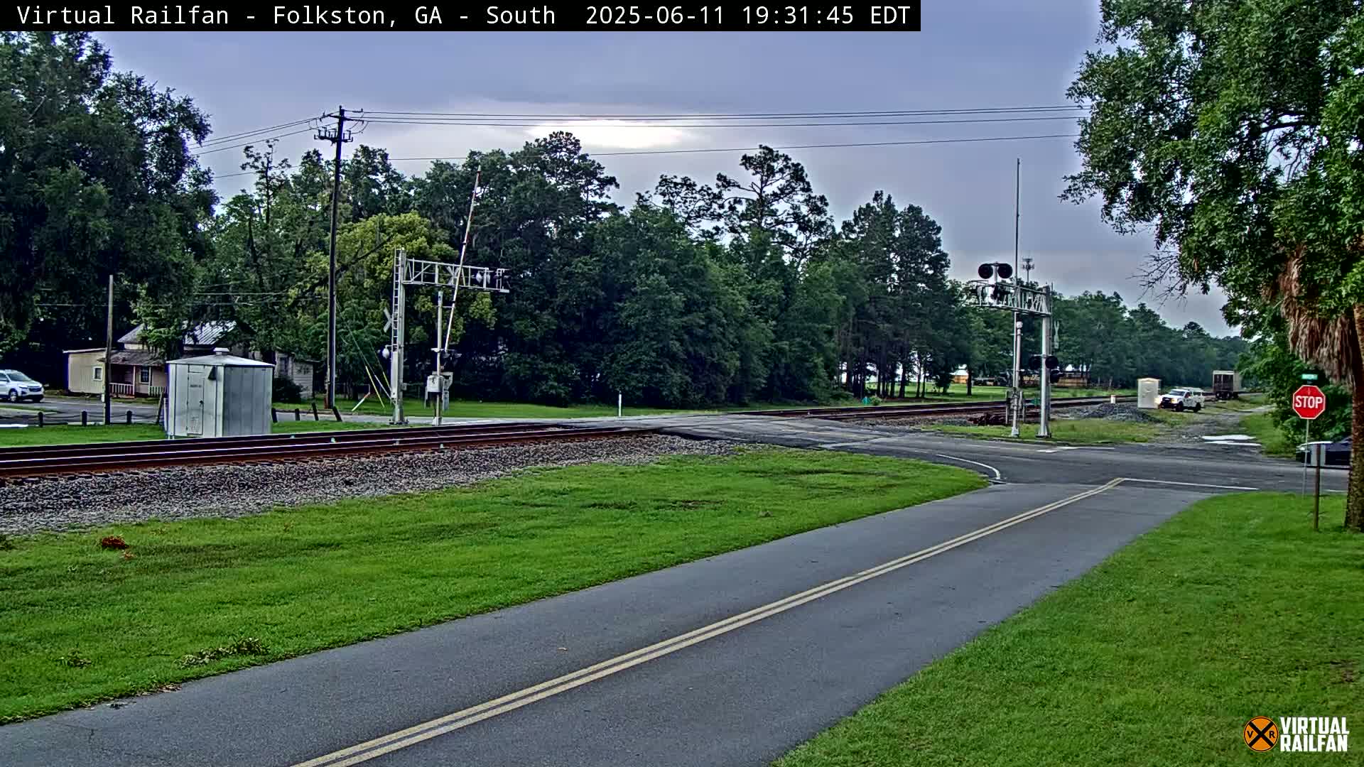 Folkston Railway - W Martin st. Junction Live Cam - Folkston, Charlton, Georgia, USA 