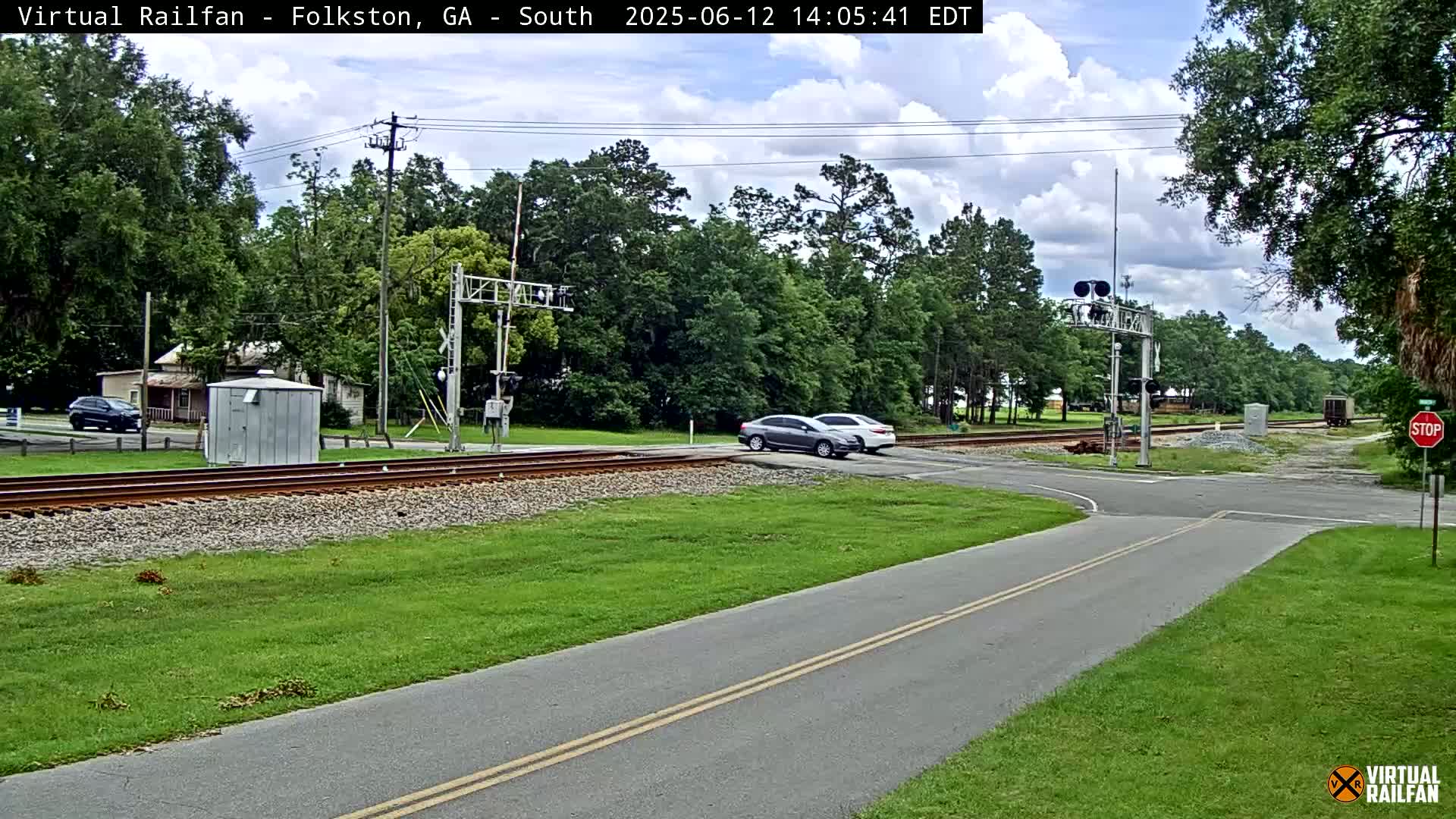 Folkston Railway - W Martin st. Junction Live Cam - Folkston, Charlton, Georgia, USA 