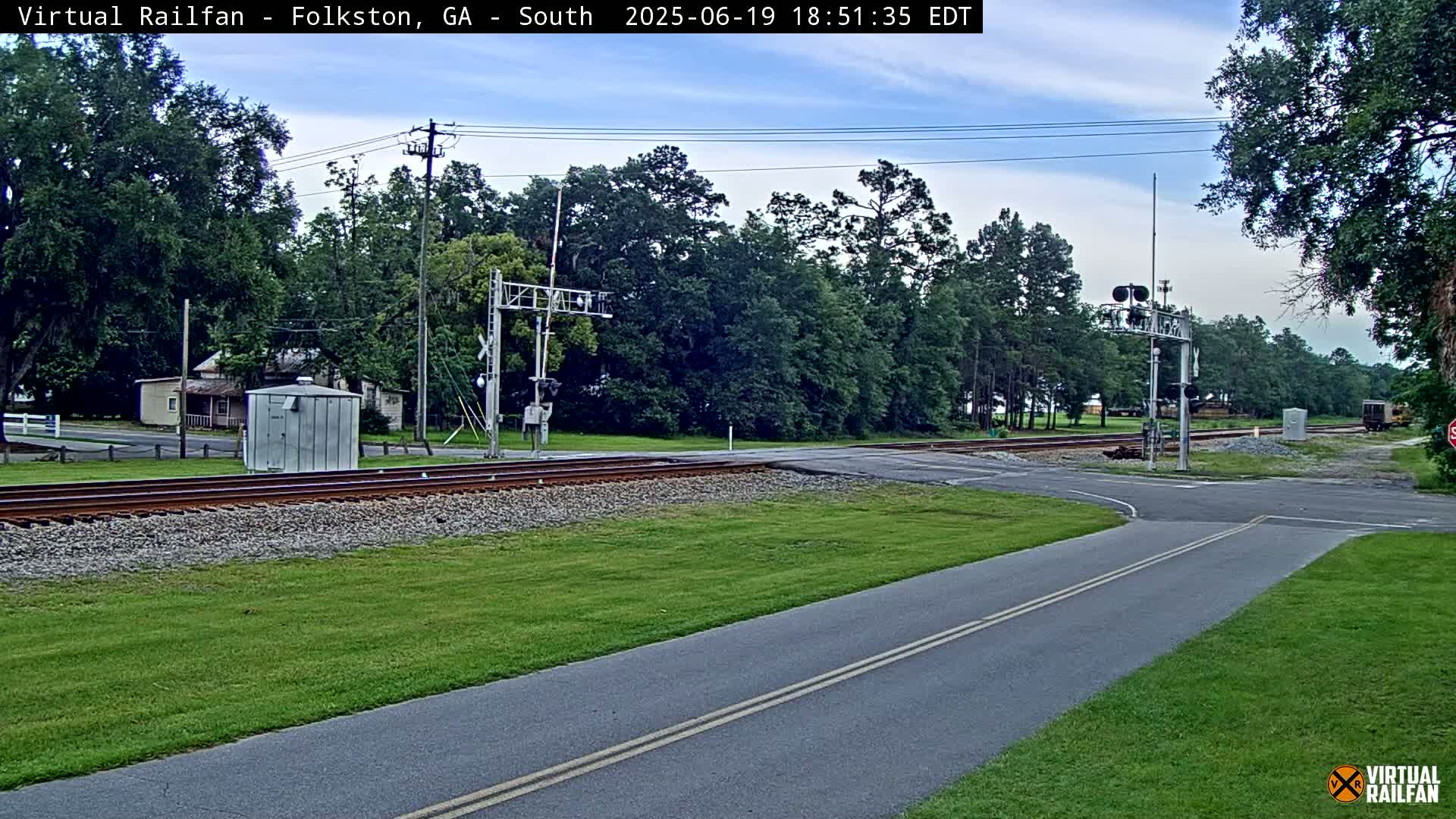 Folkston Railway - W Martin st. Junction Live Cam - Folkston, Charlton, Georgia, USA 