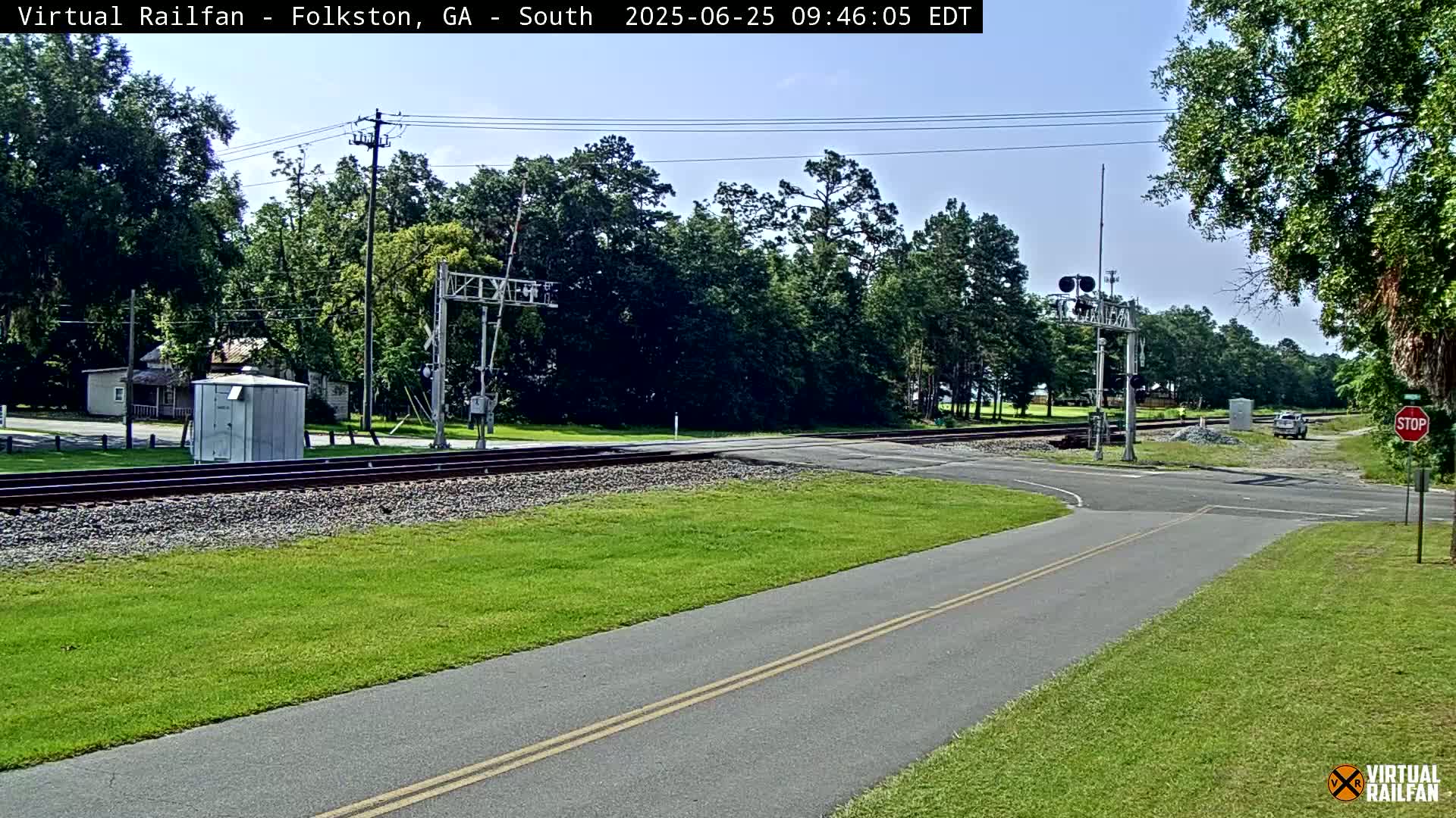 Folkston Railway - W Martin st. Junction Live Cam - Folkston, Charlton, Georgia, USA 
