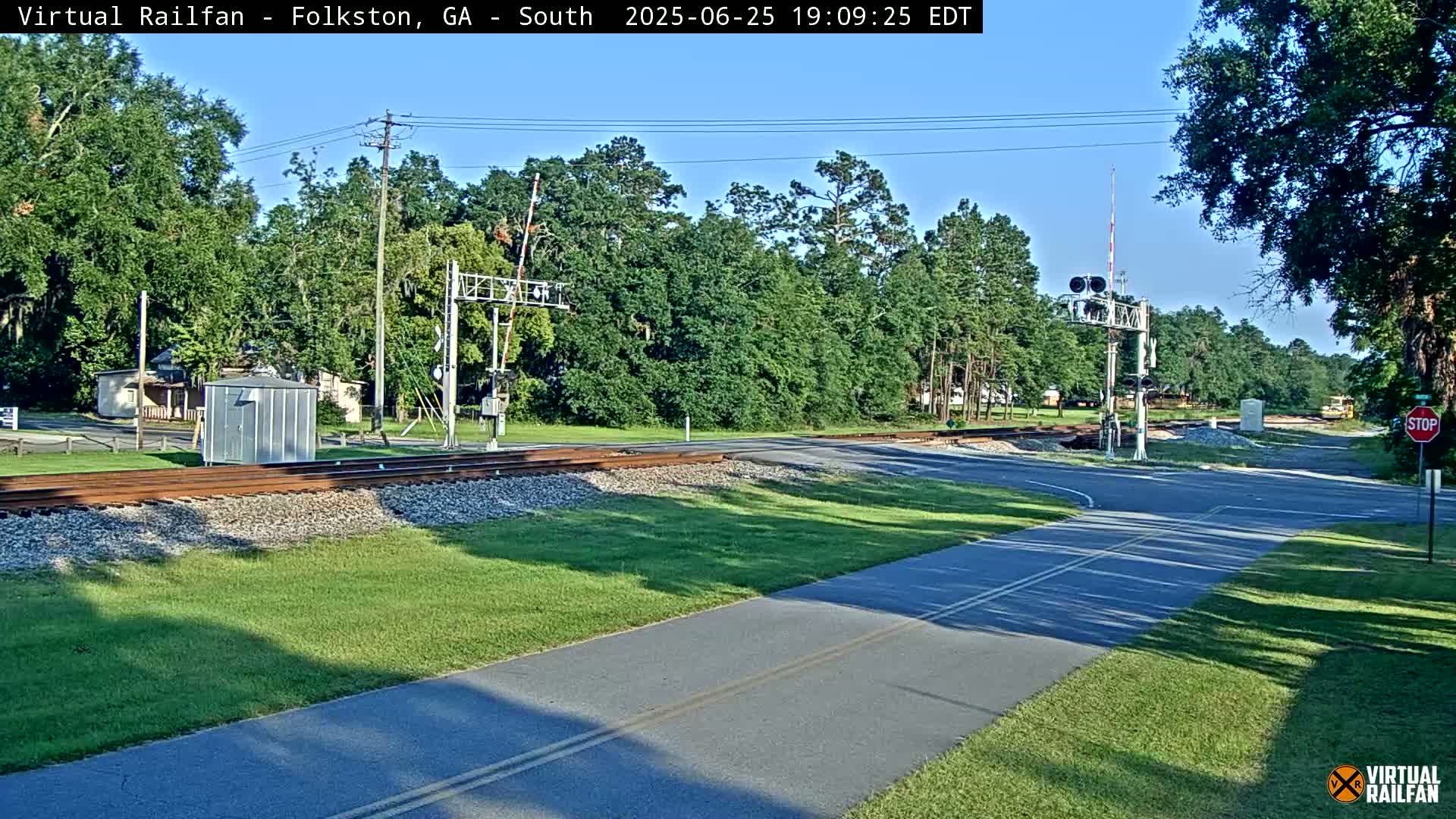 Folkston Railway - W Martin st. Junction Live Cam - Folkston, Charlton, Georgia, USA 