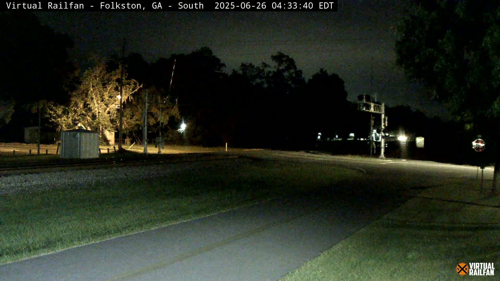 Folkston Railway - W Martin st. Junction Live Cam - Folkston, Charlton, Georgia, USA 