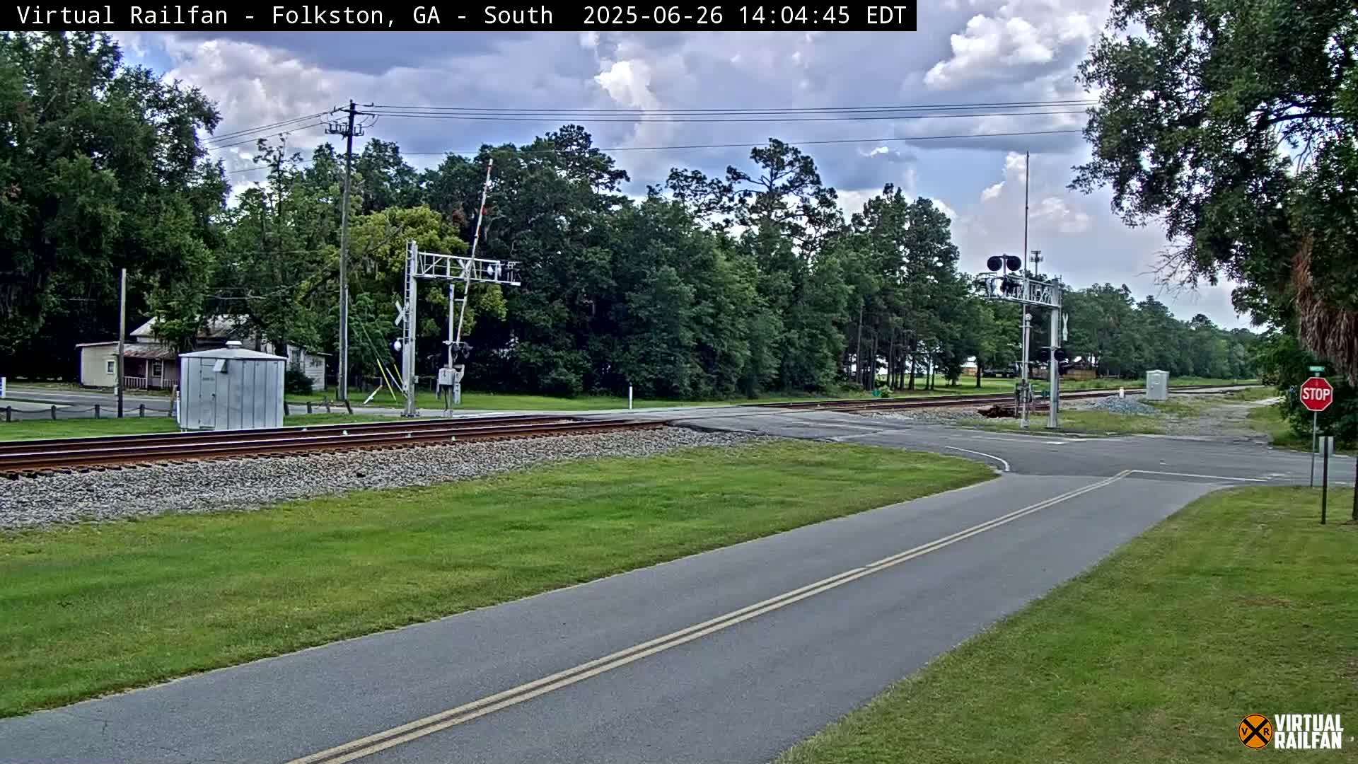 Folkston Railway - W Martin st. Junction Live Cam - Folkston, Charlton, Georgia, USA 