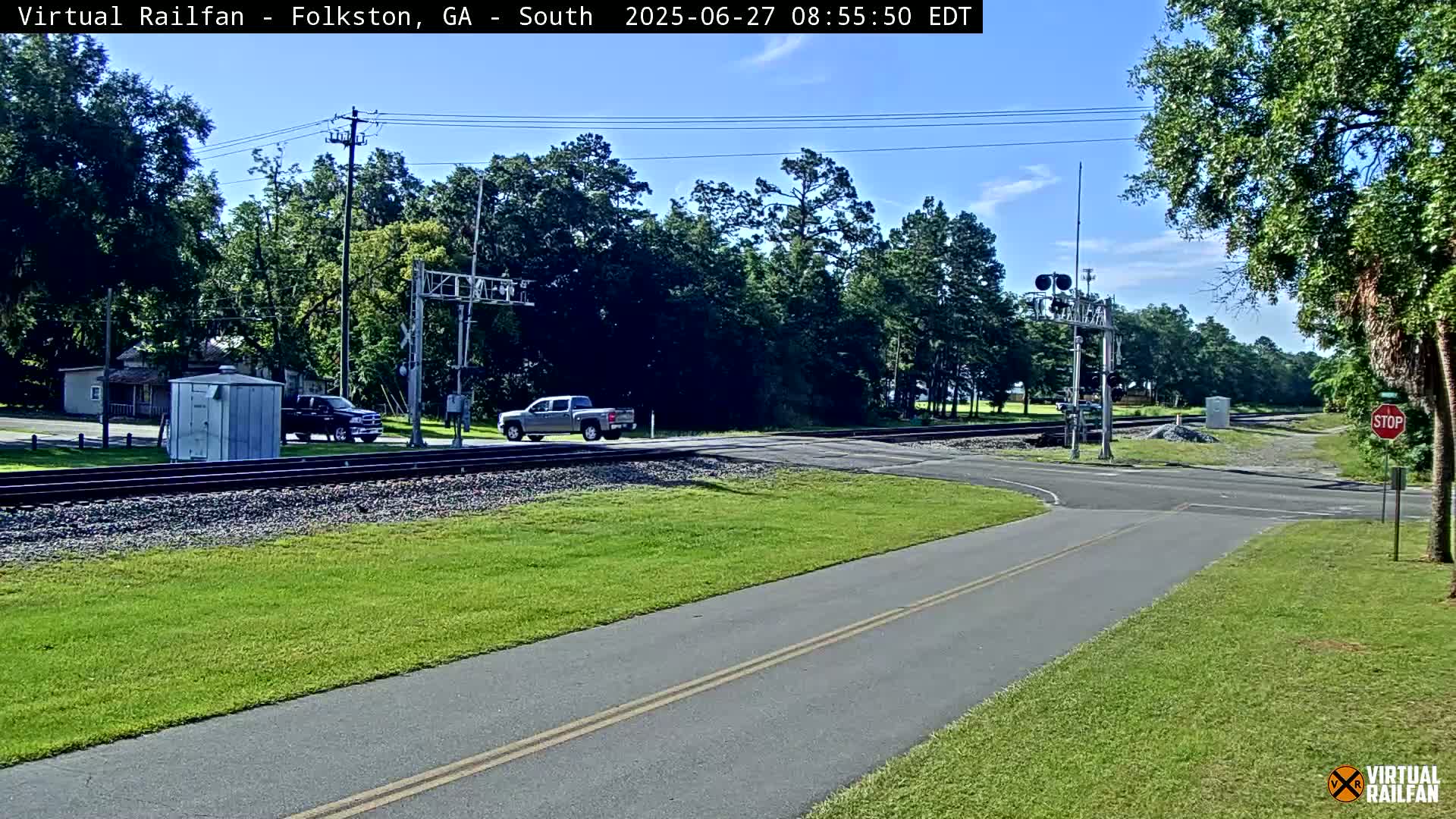 Folkston Railway - W Martin st. Junction Live Cam - Folkston, Charlton, Georgia, USA 
