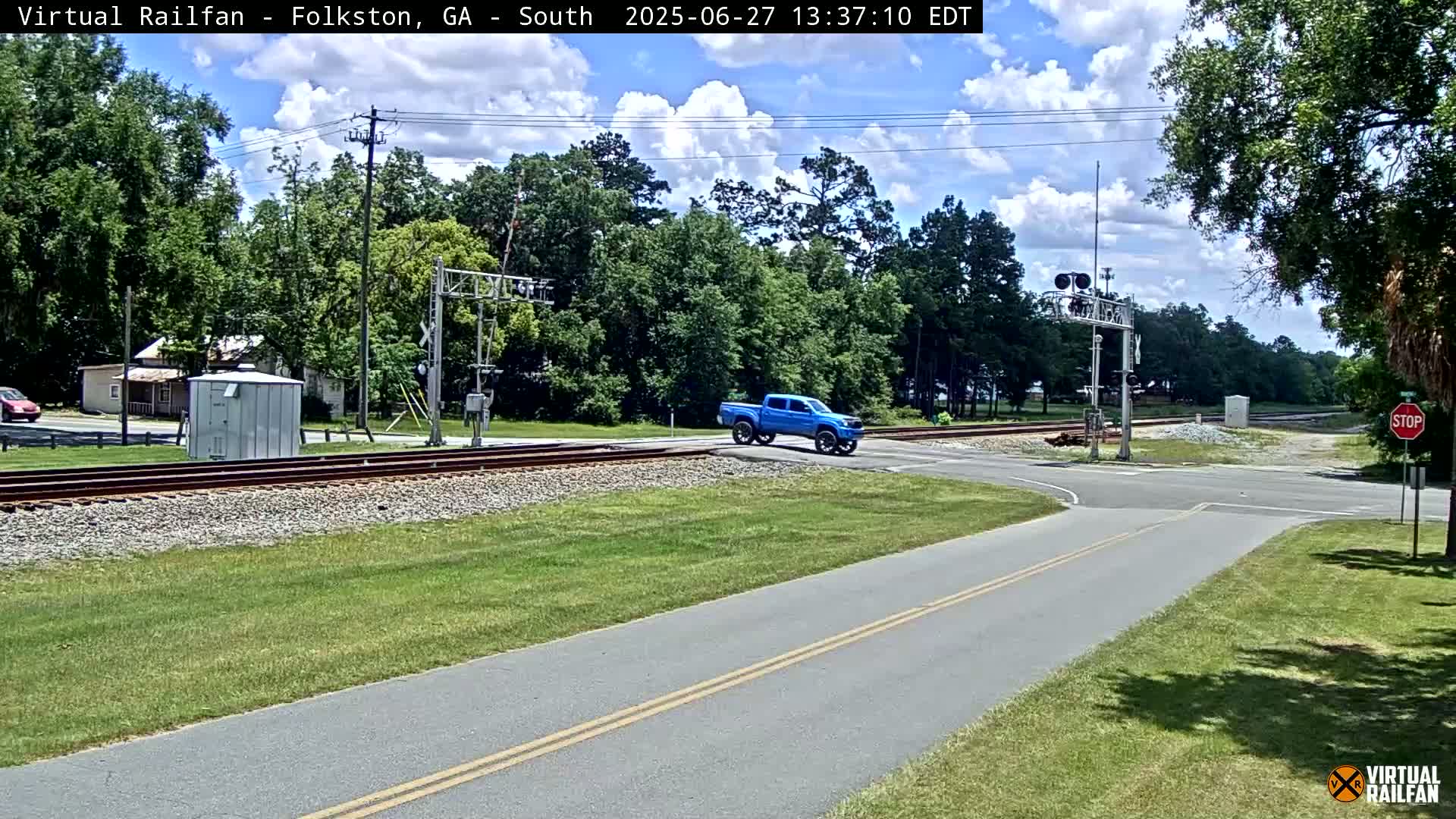 Folkston Railway - W Martin st. Junction Live Cam - Folkston, Charlton, Georgia, USA 