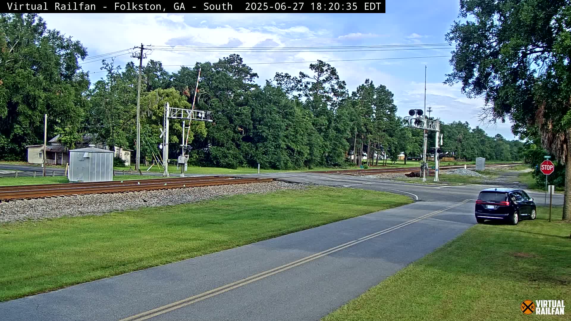 Folkston Railway - W Martin st. Junction Live Cam - Folkston, Charlton, Georgia, USA 