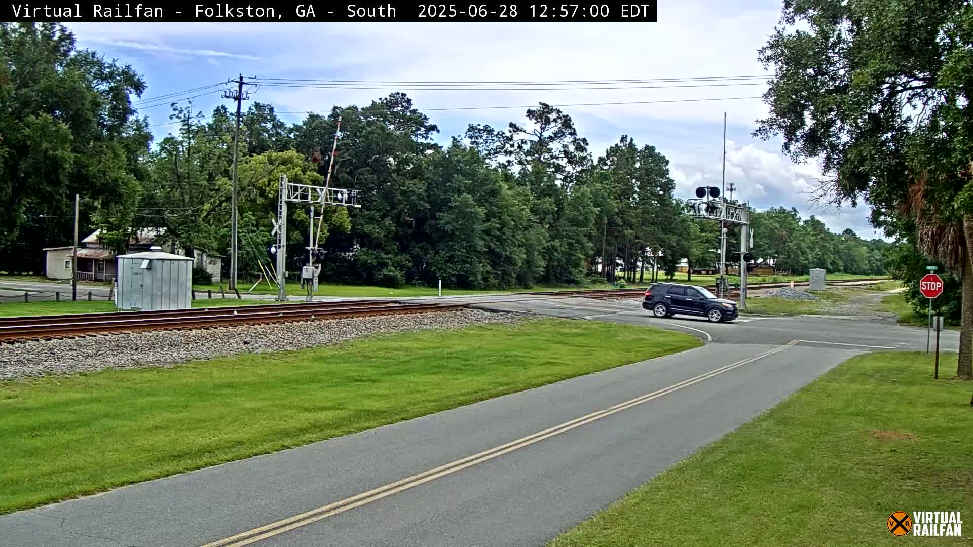 Folkston Railway - W Martin st. Junction Live Cam - Folkston, Charlton, Georgia, USA 