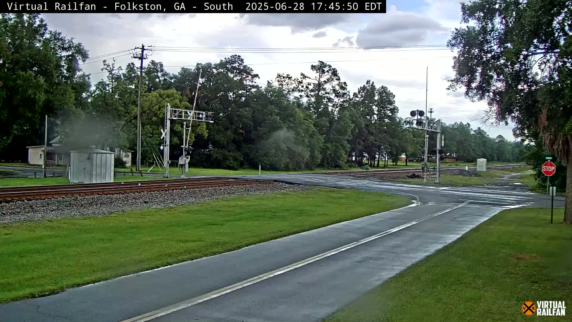 Folkston Railway - W Martin st. Junction Live Cam - Folkston, Charlton, Georgia, USA 