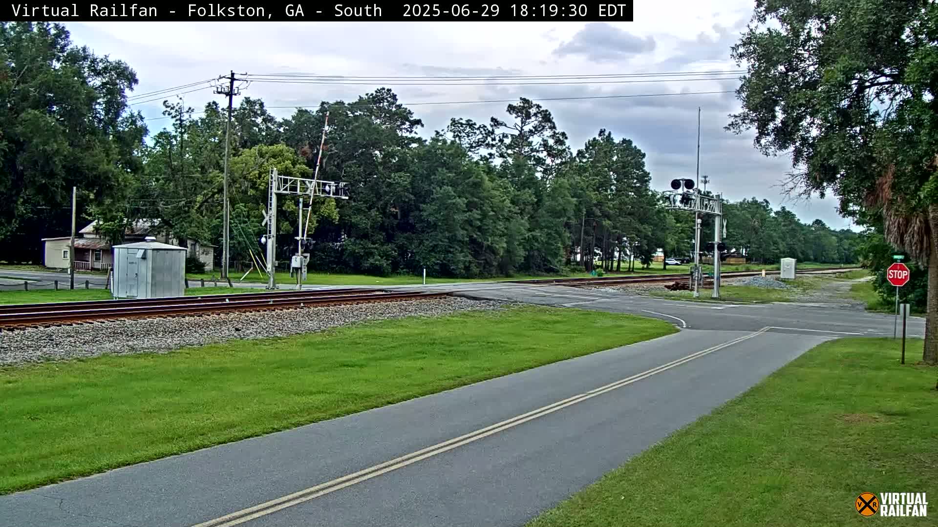 Folkston Railway - W Martin st. Junction Live Cam - Folkston, Charlton, Georgia, USA 