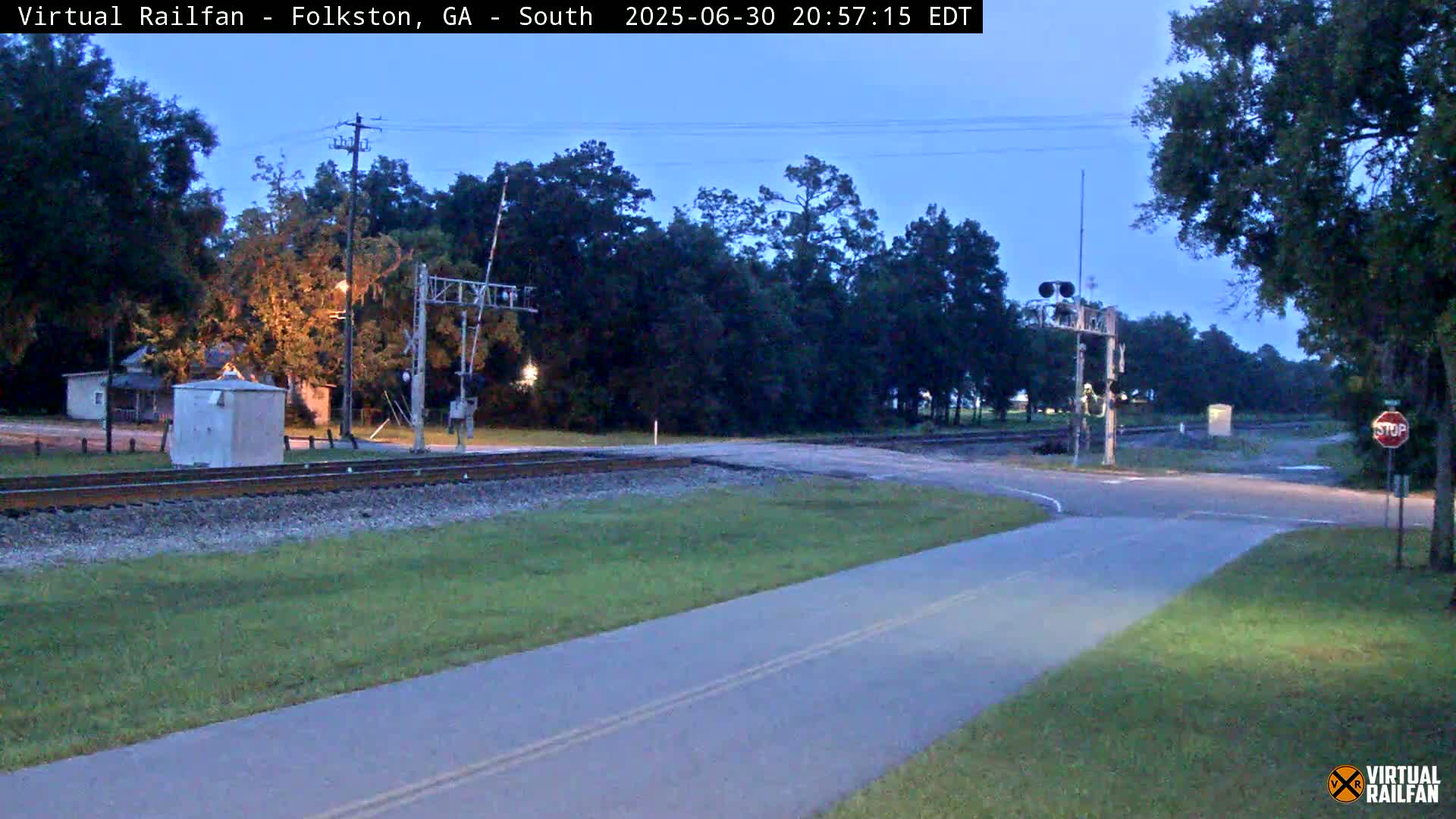 Folkston Railway - W Martin st. Junction Live Cam - Folkston, Charlton, Georgia, USA 