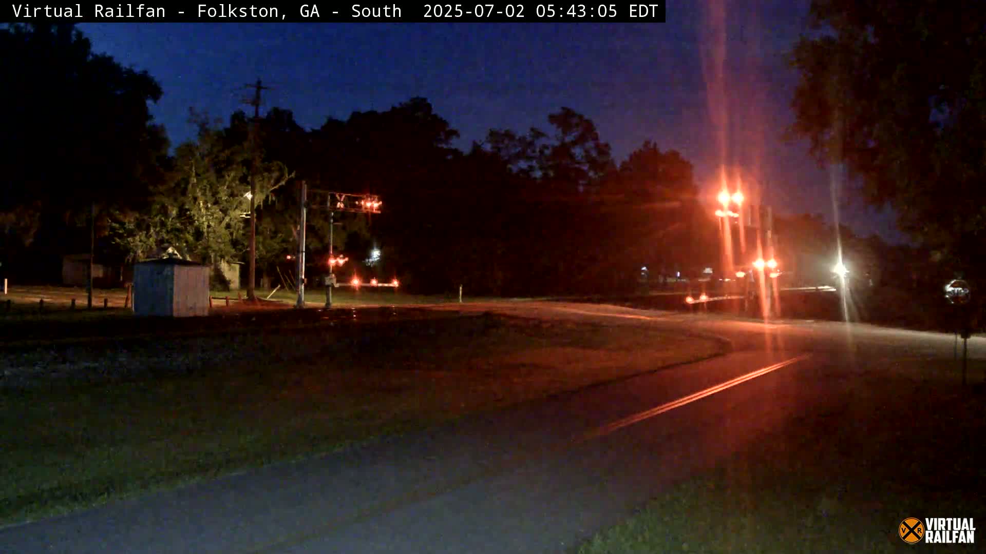 Folkston Railway - W Martin st. Junction Live Cam - Folkston, Charlton, Georgia, USA 