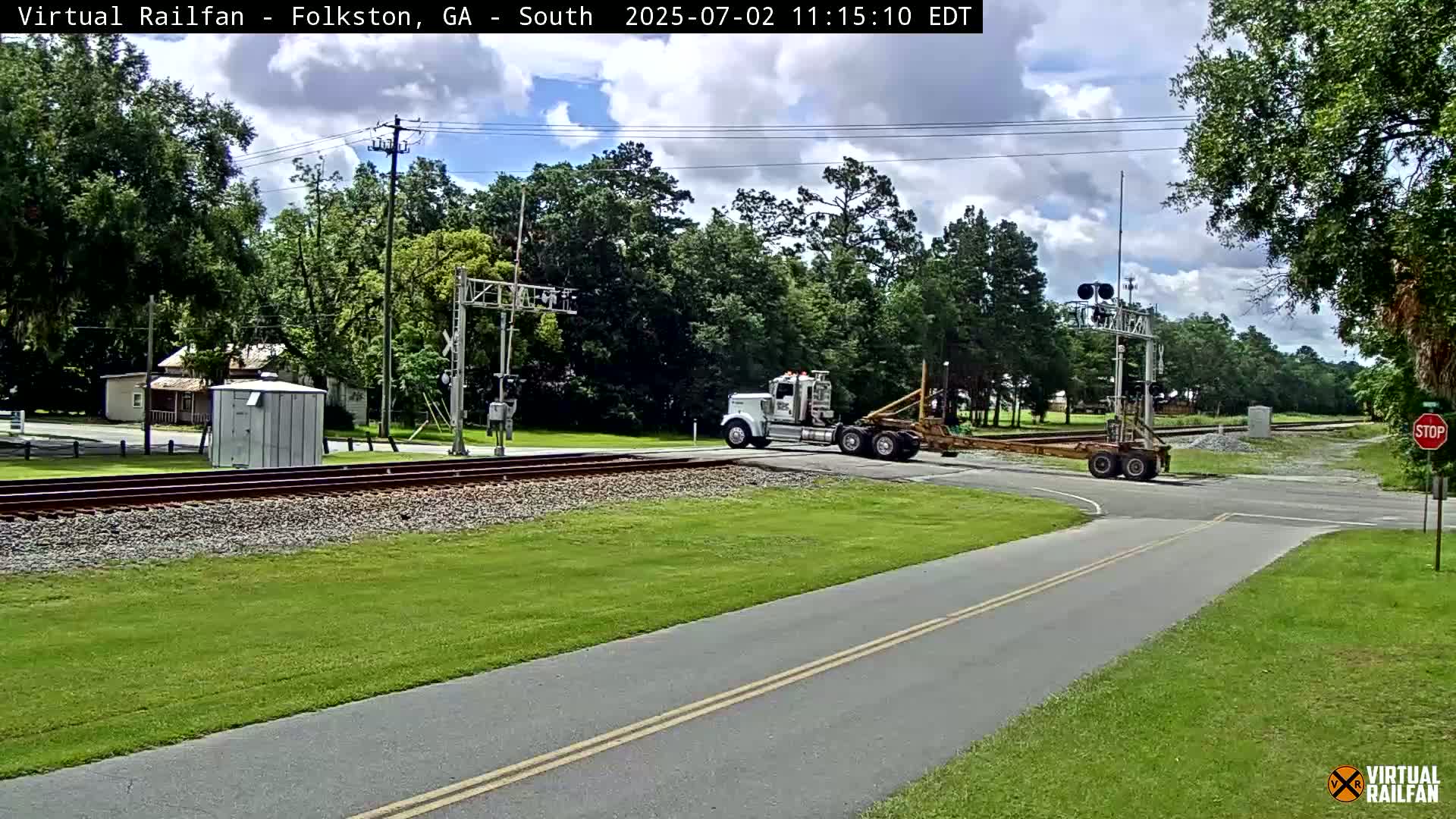 Folkston Railway - W Martin st. Junction Live Cam - Folkston, Charlton, Georgia, USA 