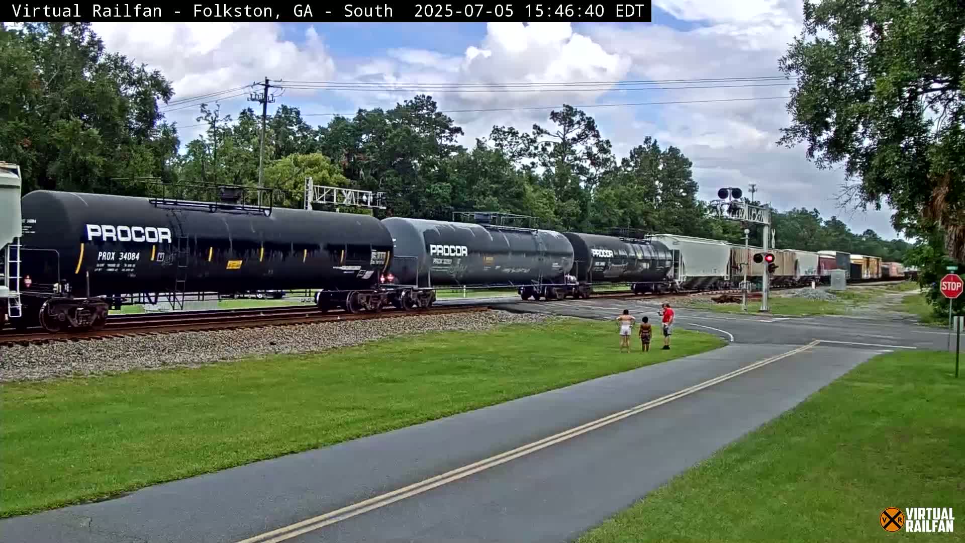 Folkston Railway - W Martin st. Junction Live Cam - Folkston, Charlton, Georgia, USA 