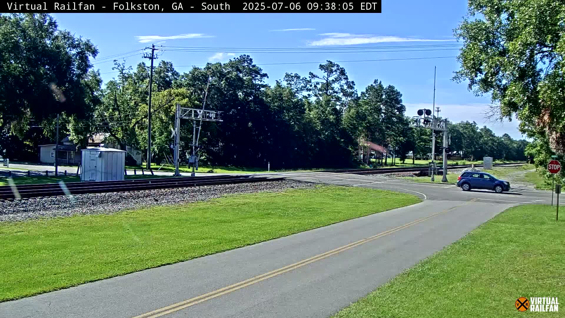 Folkston Railway - W Martin st. Junction Live Cam - Folkston, Charlton, Georgia, USA 