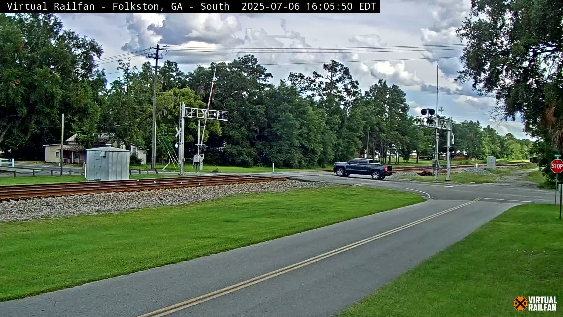 Folkston Railway - W Martin st. Junction Live Cam - Folkston, Charlton, Georgia, USA 