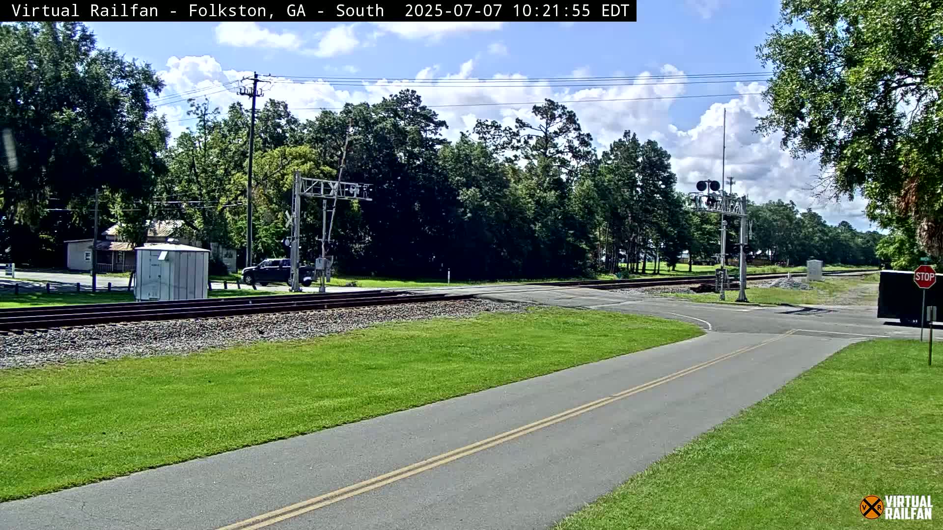 Folkston Railway - W Martin st. Junction Live Cam - Folkston, Charlton, Georgia, USA 