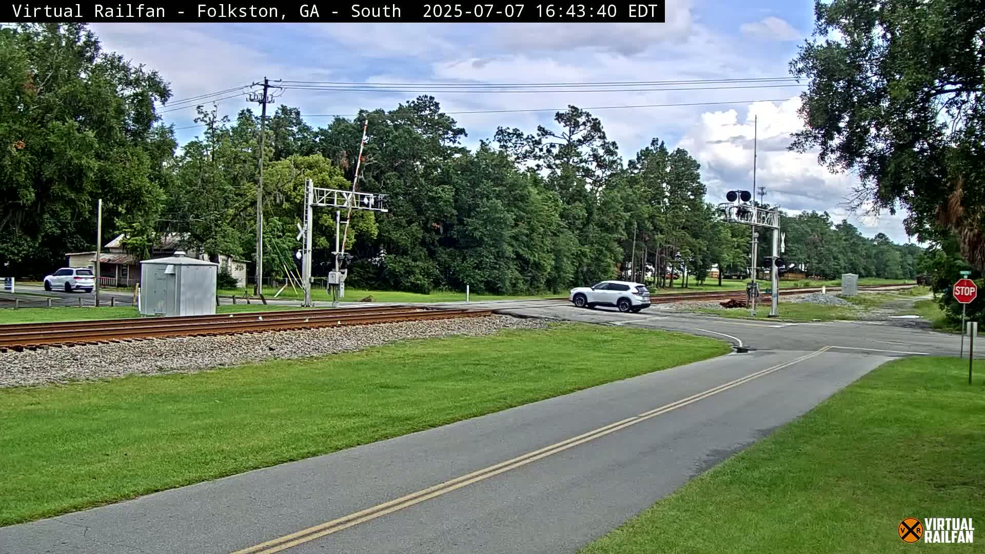 Folkston Railway - W Martin st. Junction Live Cam - Folkston, Charlton, Georgia, USA 