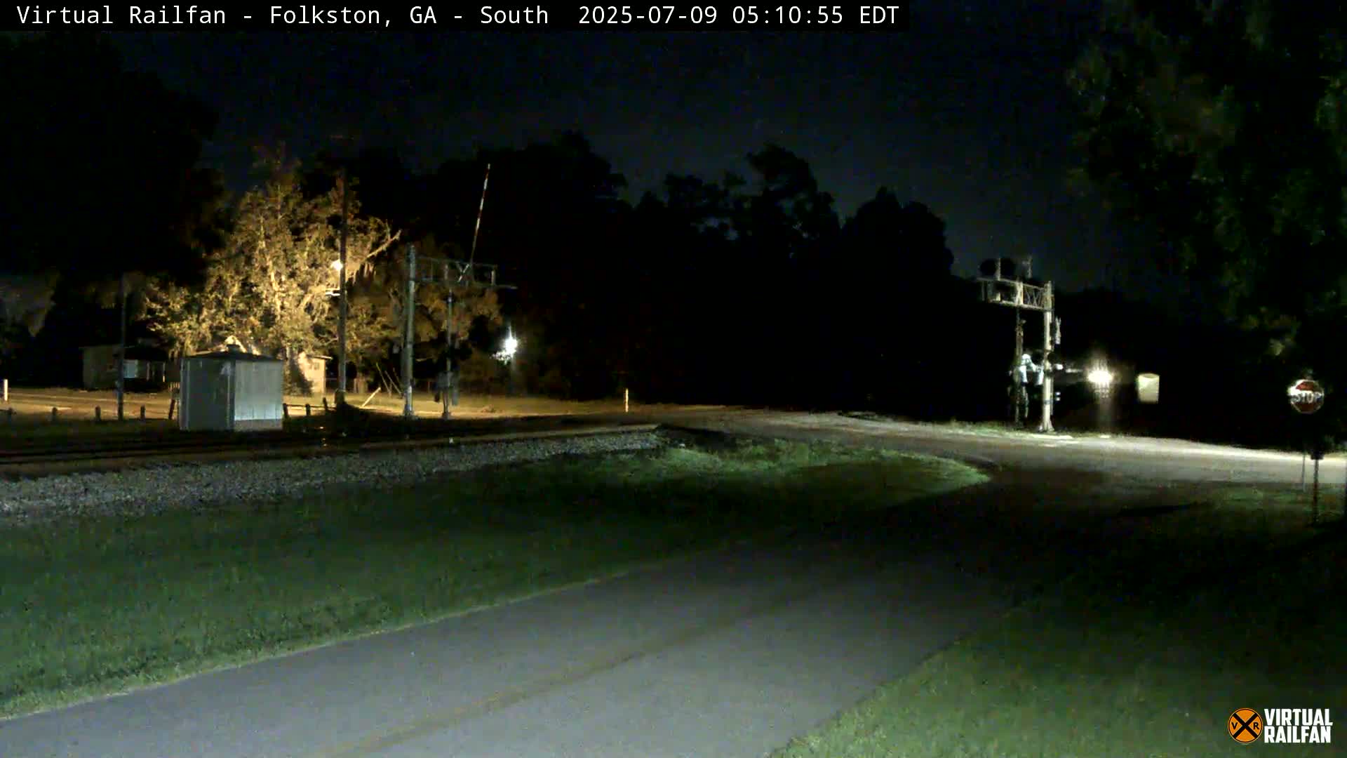Folkston Railway - W Martin st. Junction Live Cam - Folkston, Charlton, Georgia, USA 