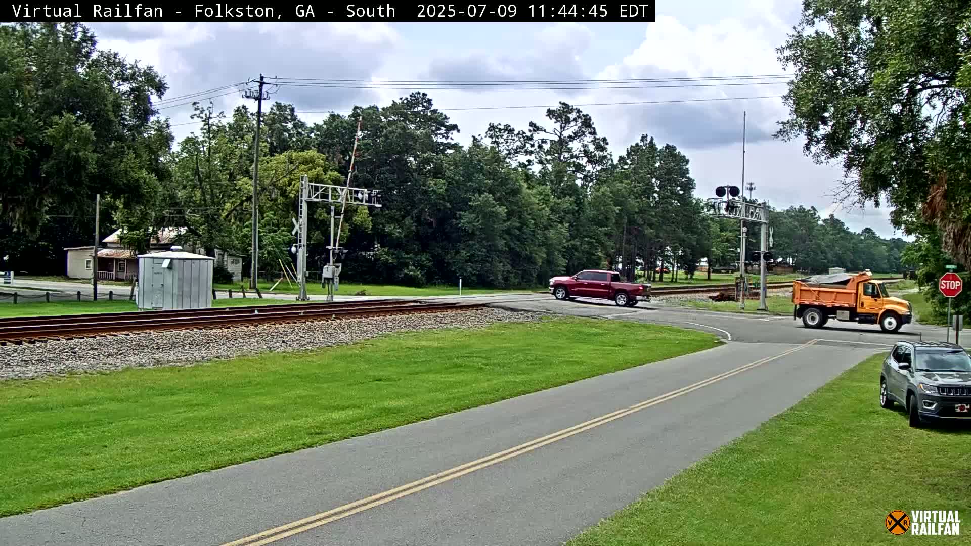 Folkston Railway - W Martin st. Junction Live Cam - Folkston, Charlton, Georgia, USA 