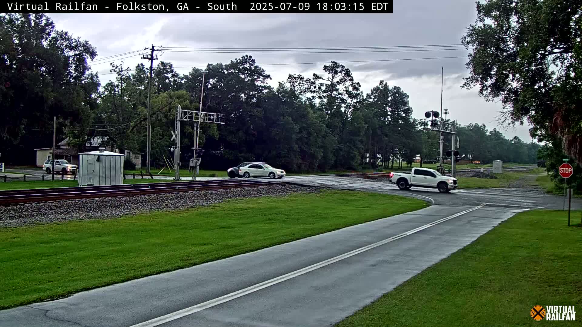 Folkston Railway - W Martin st. Junction Live Cam - Folkston, Charlton, Georgia, USA 