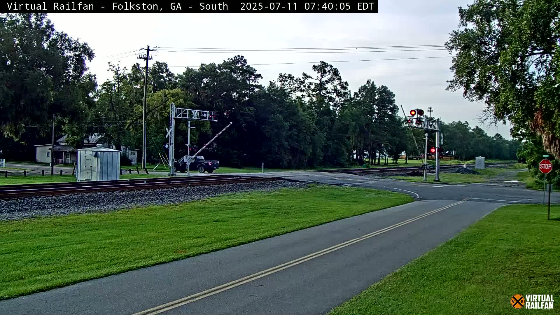 Folkston Railway - W Martin st. Junction Live Cam - Folkston, Charlton, Georgia, USA 
