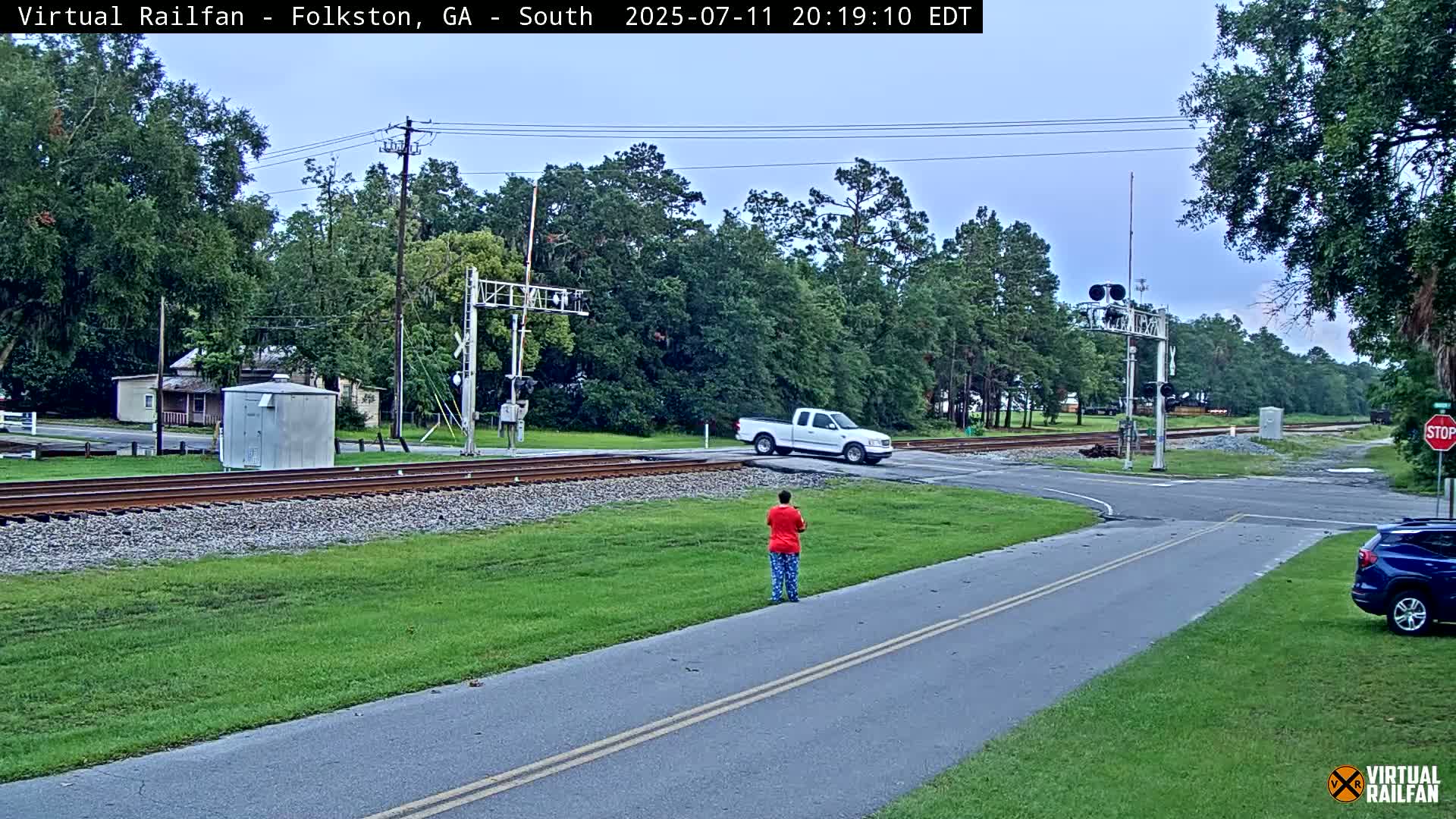 Folkston Railway - W Martin st. Junction Live Cam - Folkston, Charlton, Georgia, USA 