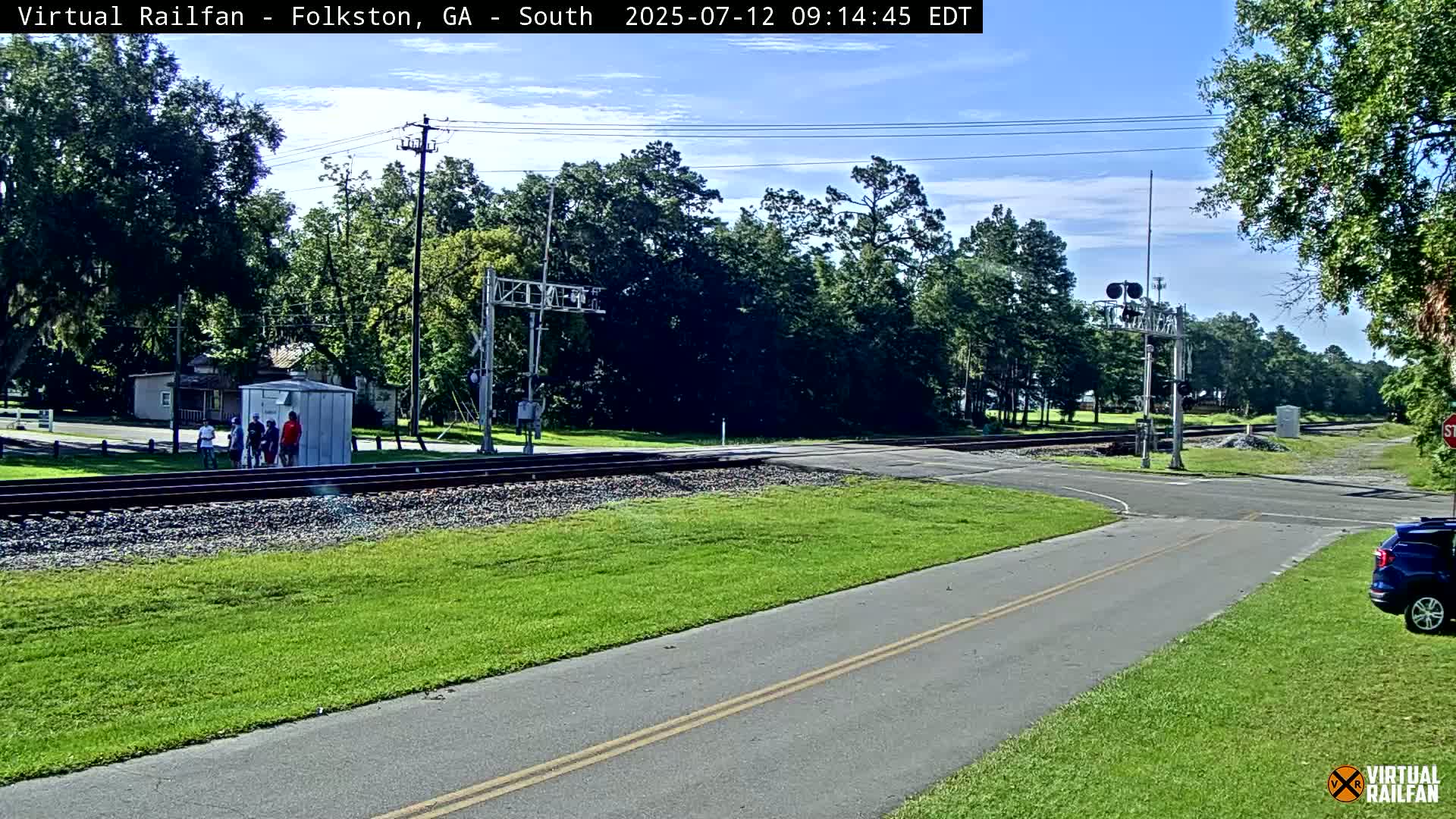 Folkston Railway - W Martin st. Junction Live Cam - Folkston, Charlton, Georgia, USA 