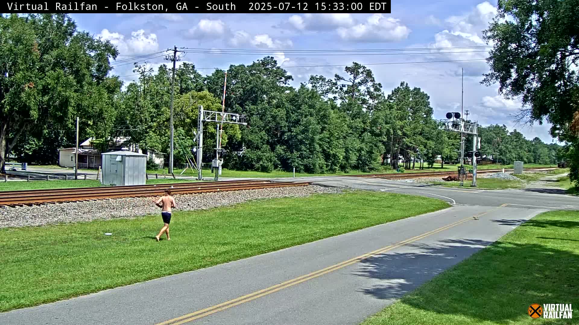 Folkston Railway - W Martin st. Junction Live Cam - Folkston, Charlton, Georgia, USA 