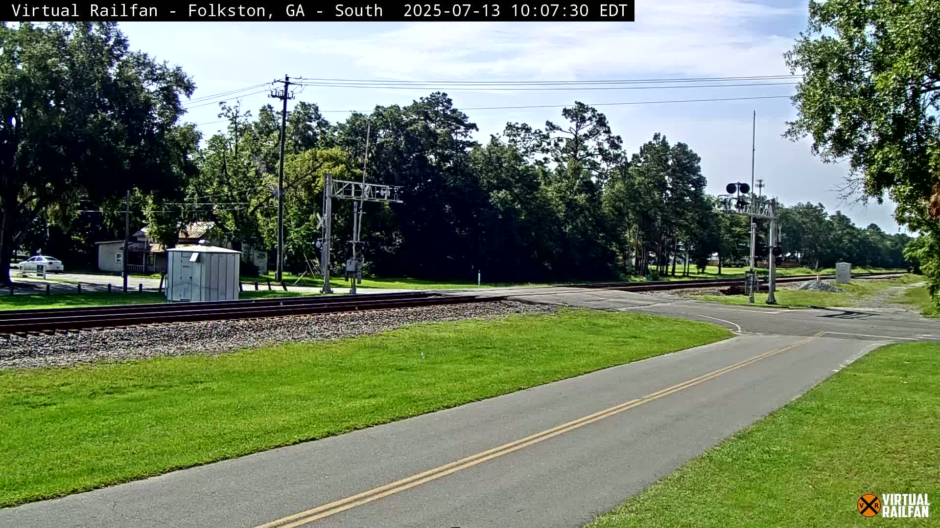 Folkston Railway - W Martin st. Junction Live Cam - Folkston, Charlton, Georgia, USA 