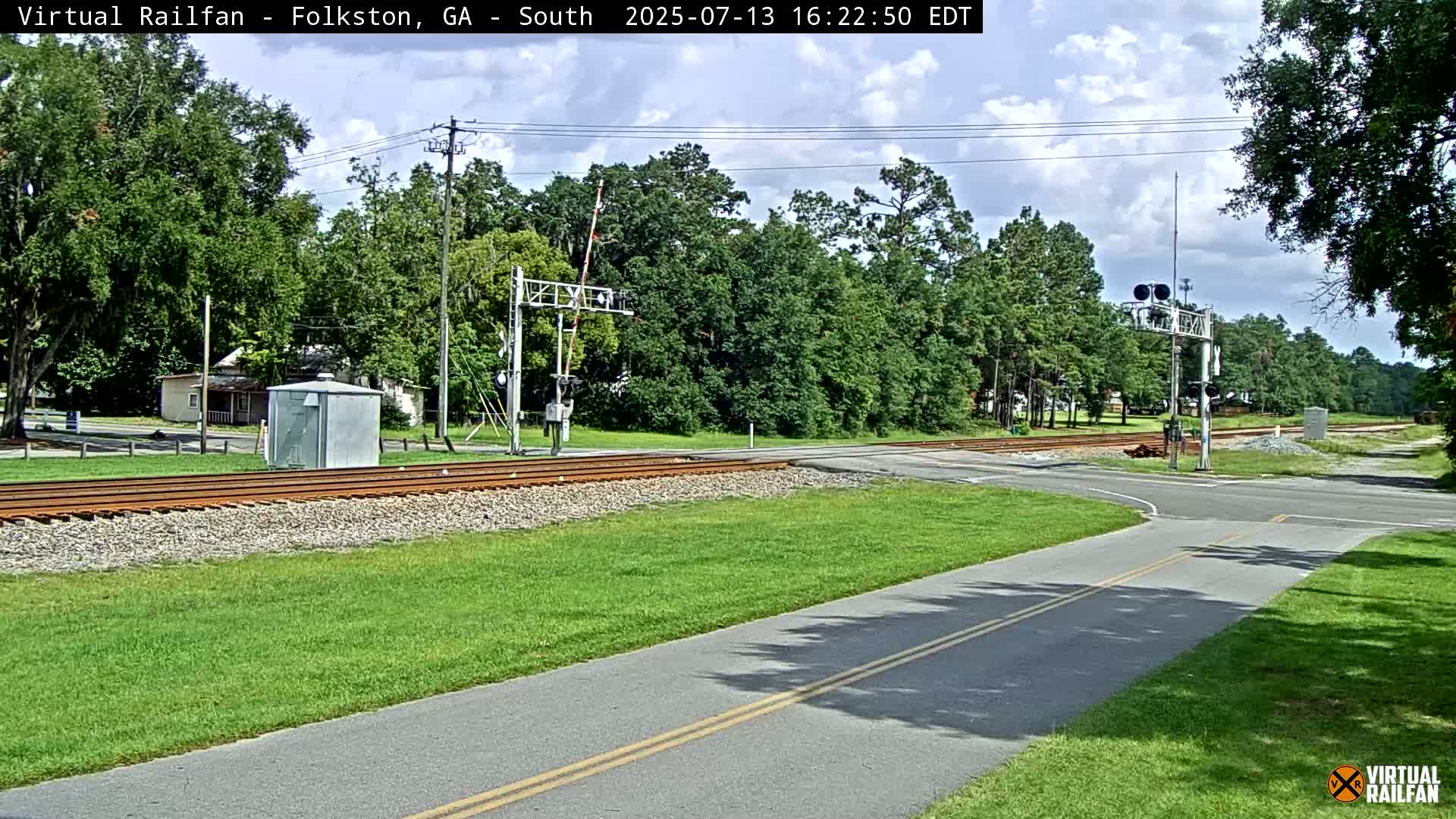 Folkston Railway - W Martin st. Junction Live Cam - Folkston, Charlton, Georgia, USA 