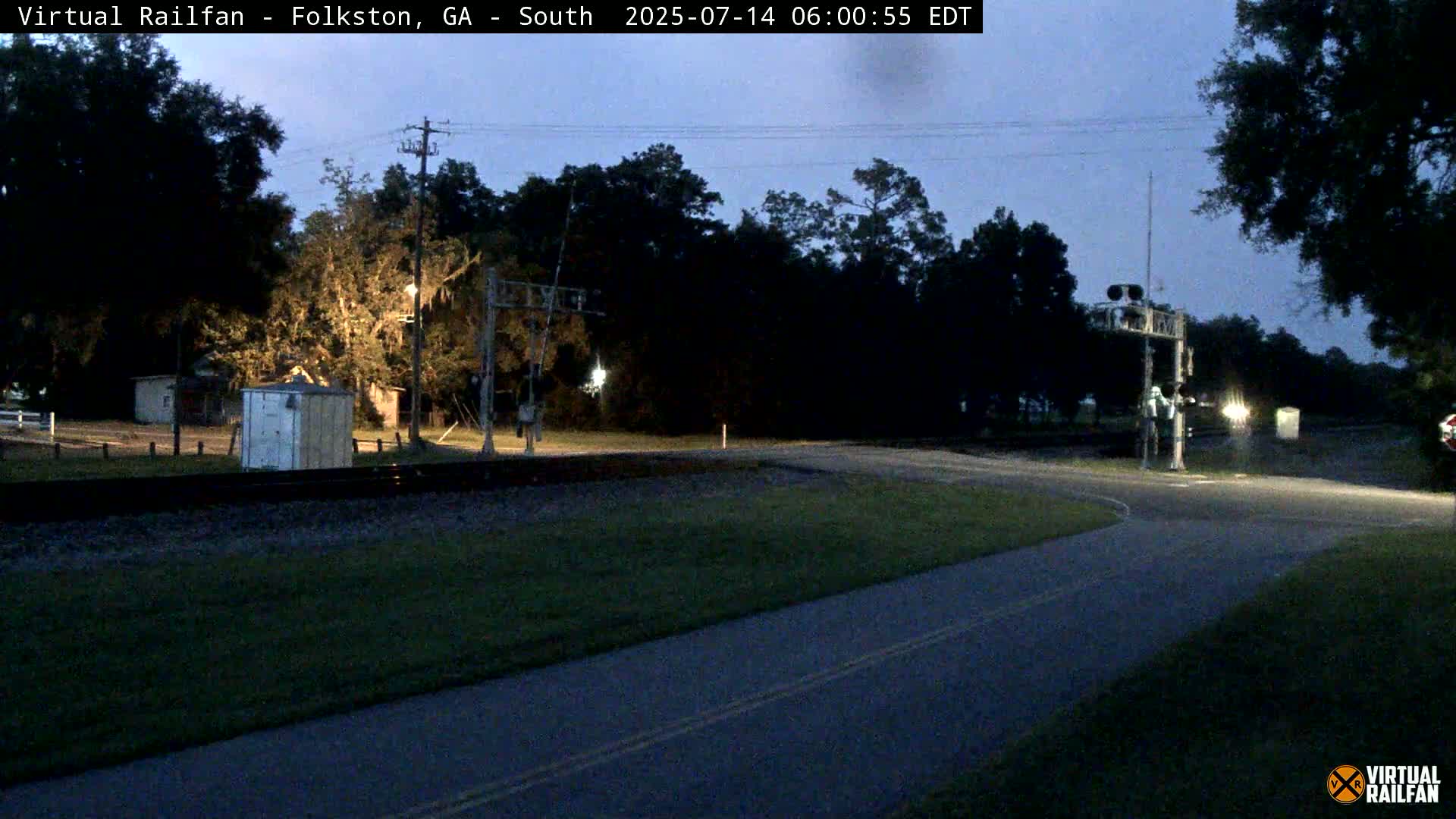 Folkston Railway - W Martin st. Junction Live Cam - Folkston, Charlton, Georgia, USA 